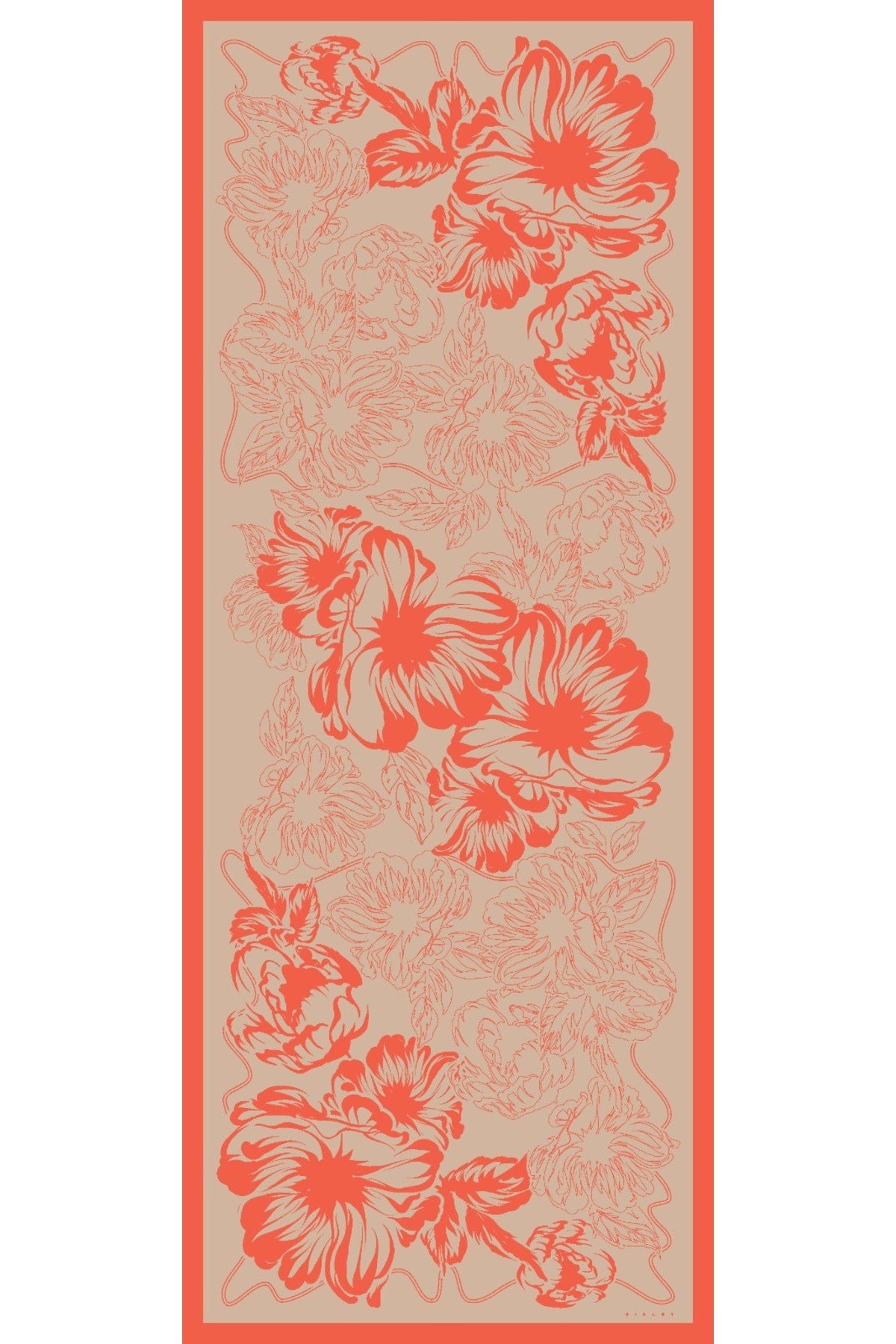 Sisley Esila Desenli Şal S-S-2013 Vizon