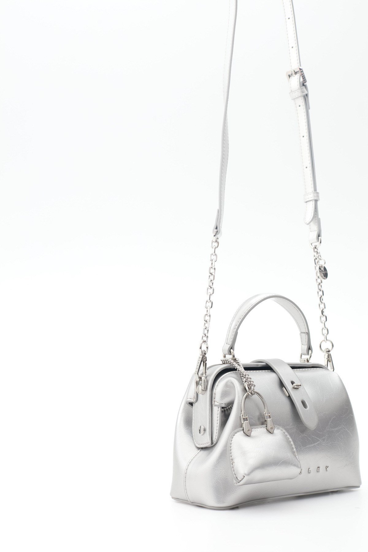 Sisley Kadın El Çantası SLY388 Gümüş