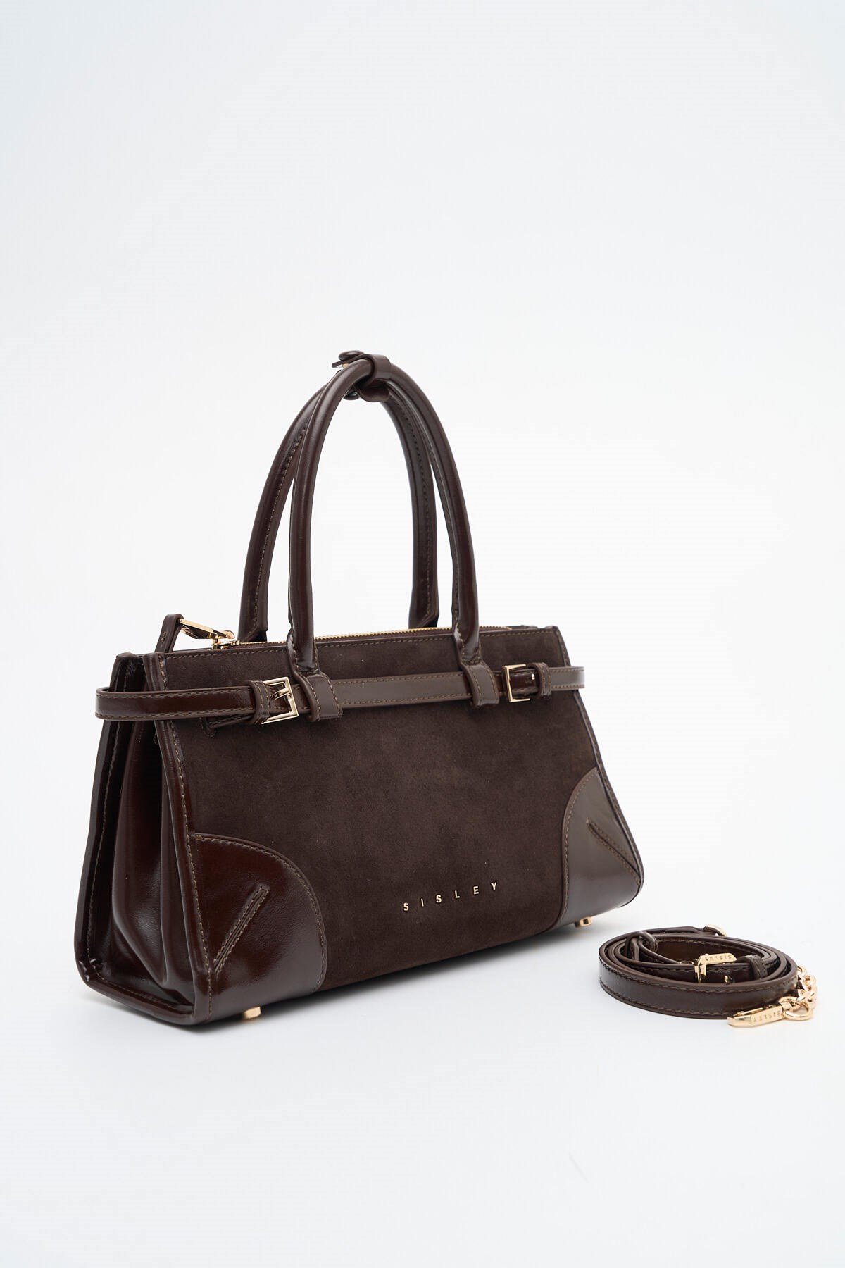 Sisley Kadın El Çantası SLY470 Süet Kahve