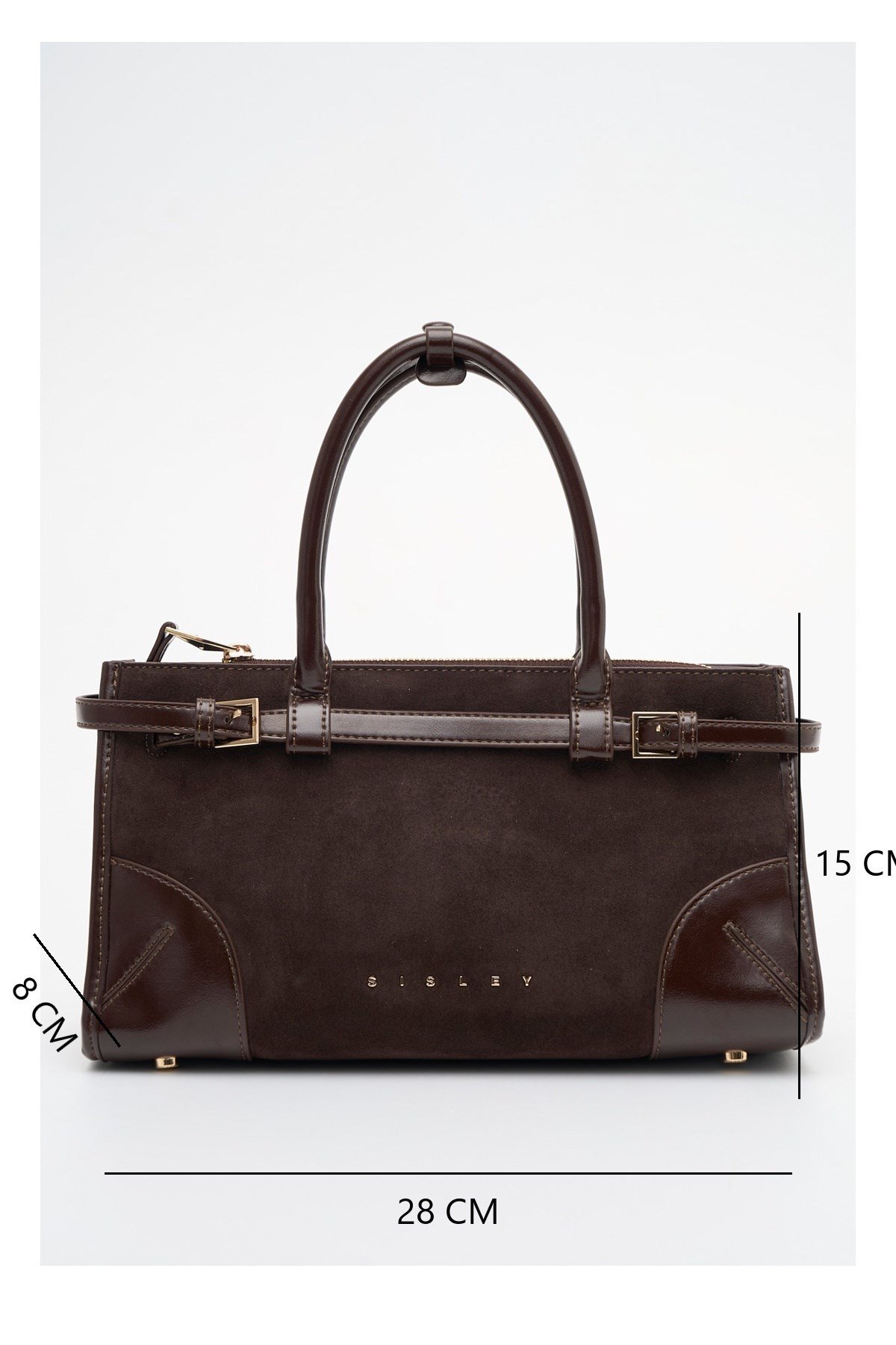 Sisley Kadın El Çantası SLY470 Süet Kahve