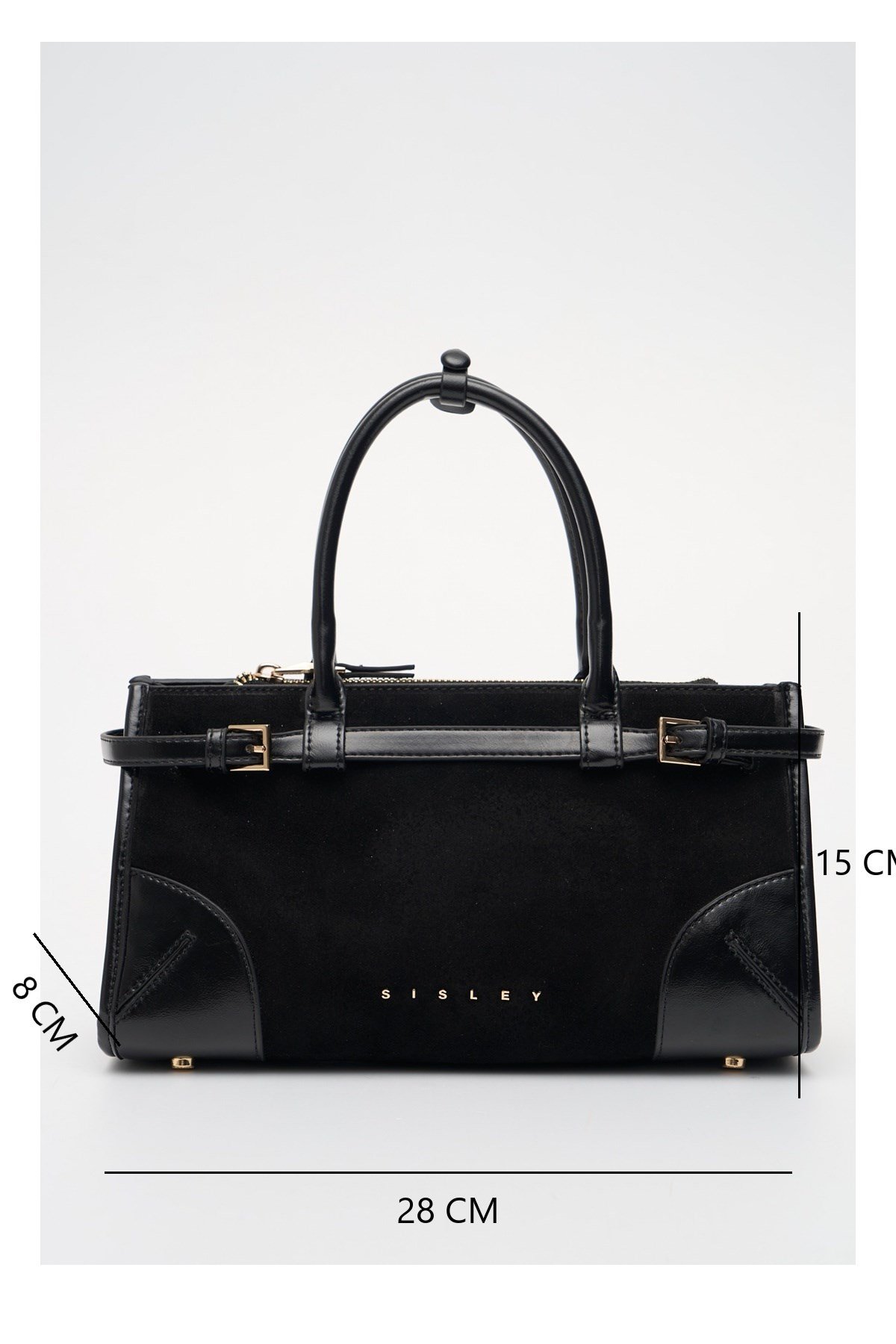 Sisley Kadın El Çantası SLY470 Süet Siyah