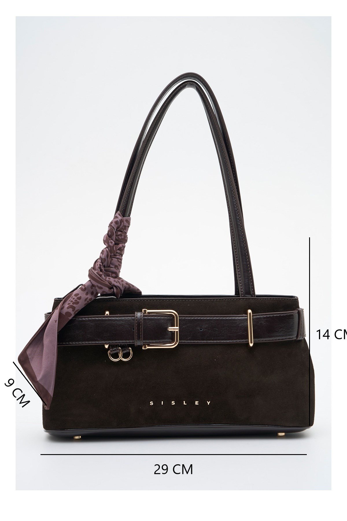 Sisley Kadın Kol Çantası SLY471 Süet Kahve