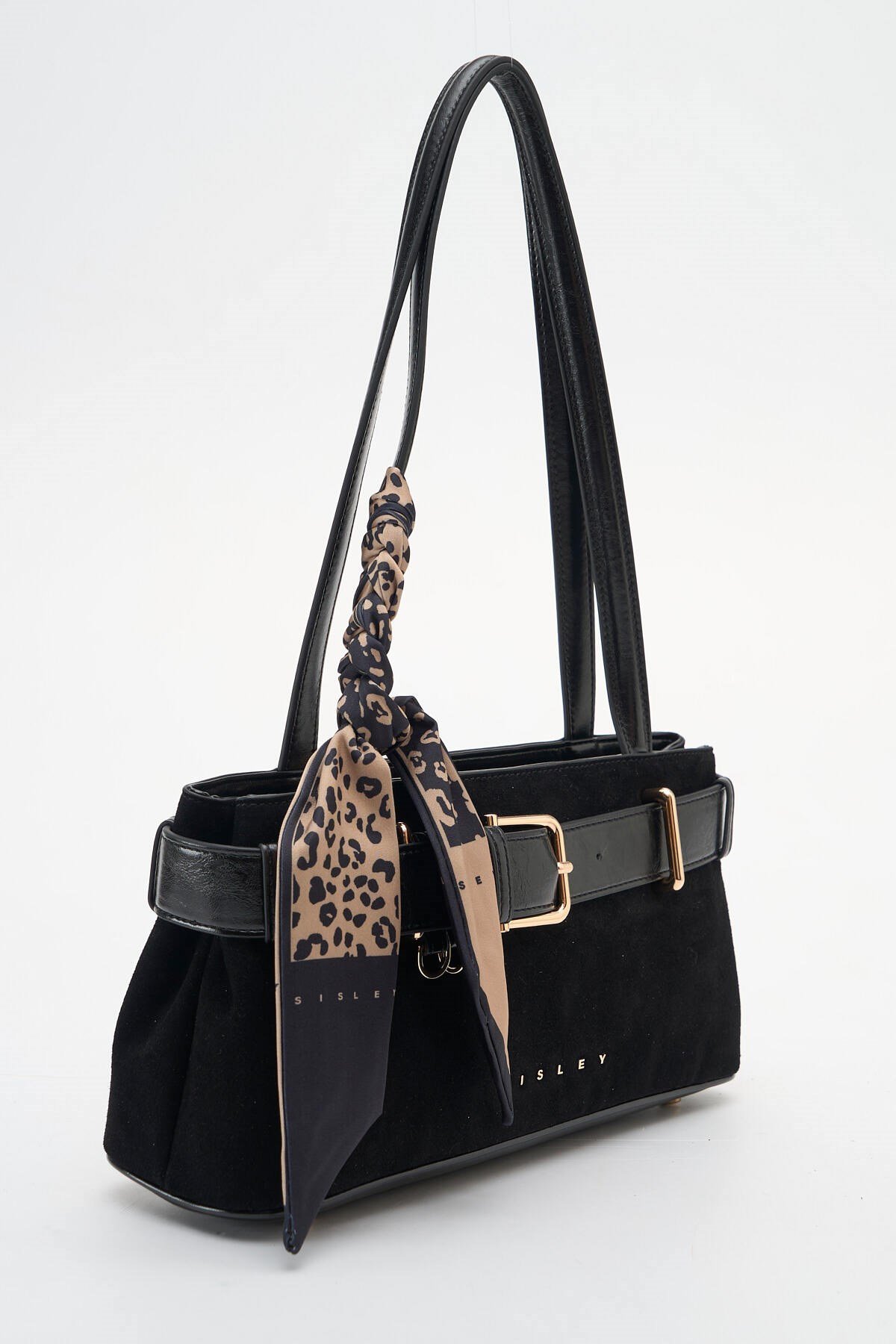 Sisley Kadın Kol Çantası SLY471 Süet Siyah