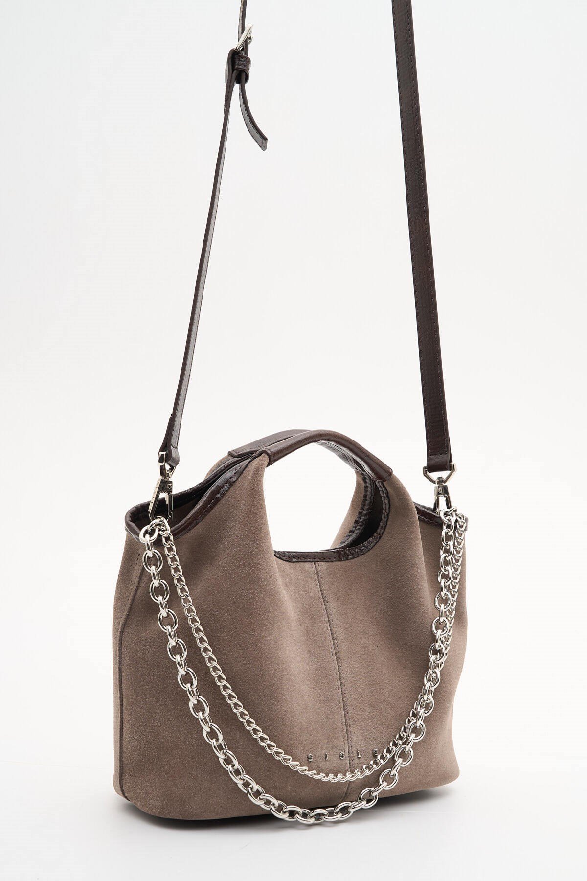 Sisley Kadın Kol Çantası SLY510 Taş-Kahve