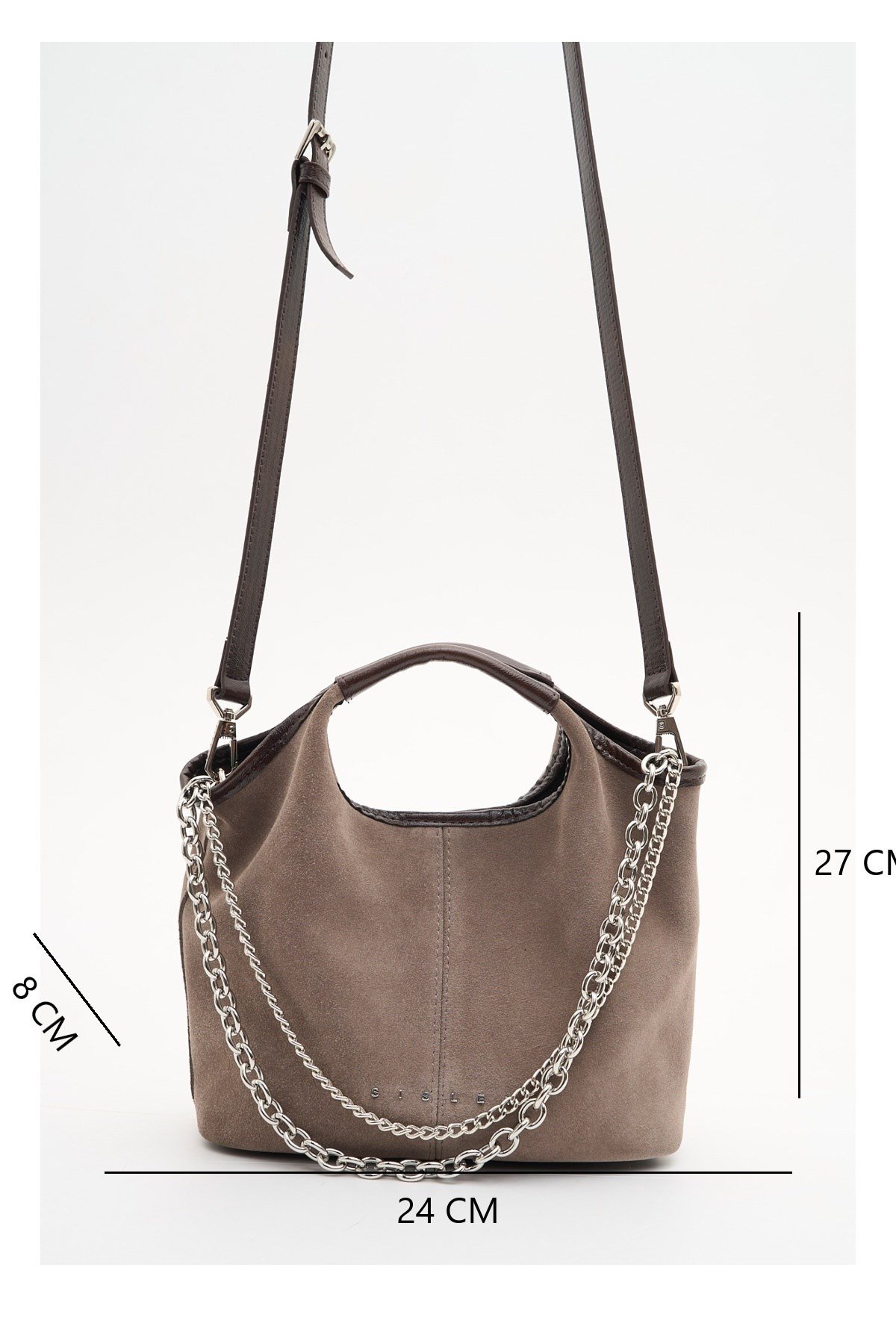Sisley Kadın Kol Çantası SLY510 Taş-Kahve