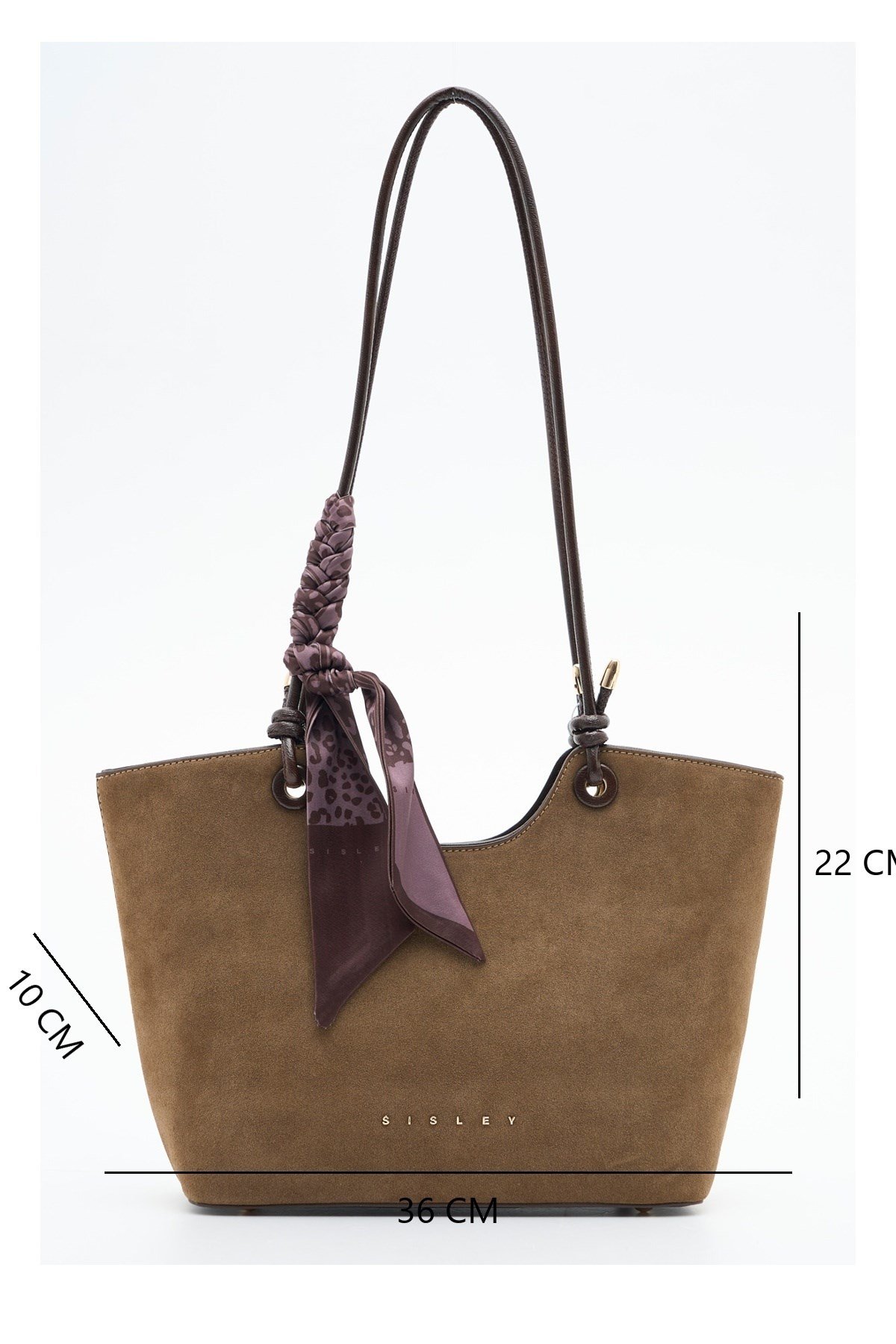 Sisley Kadın Kol Çantası SLY529 Taş-Kahve