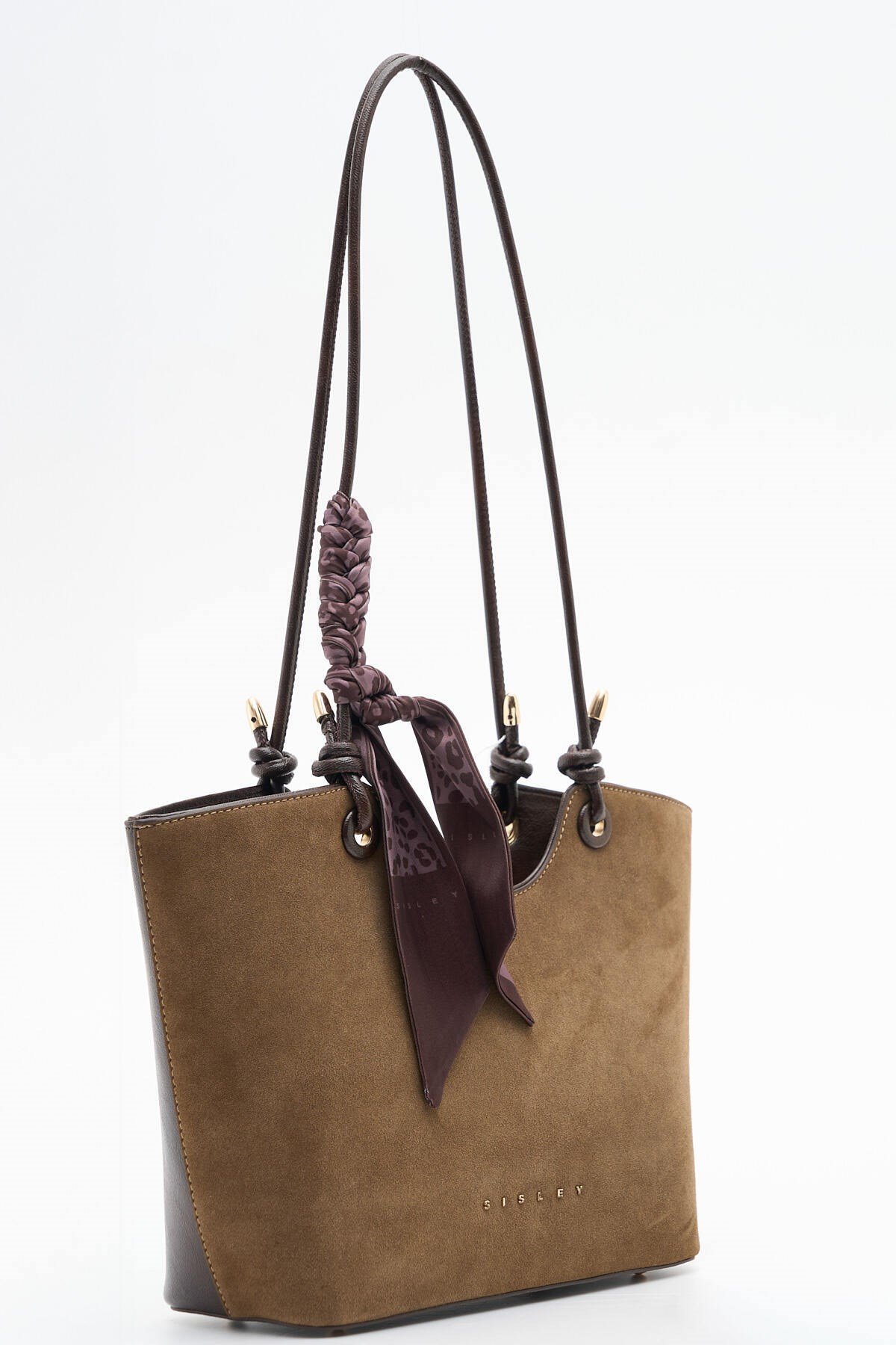 Sisley Kadın Kol Çantası SLY529 Taş-Kahve