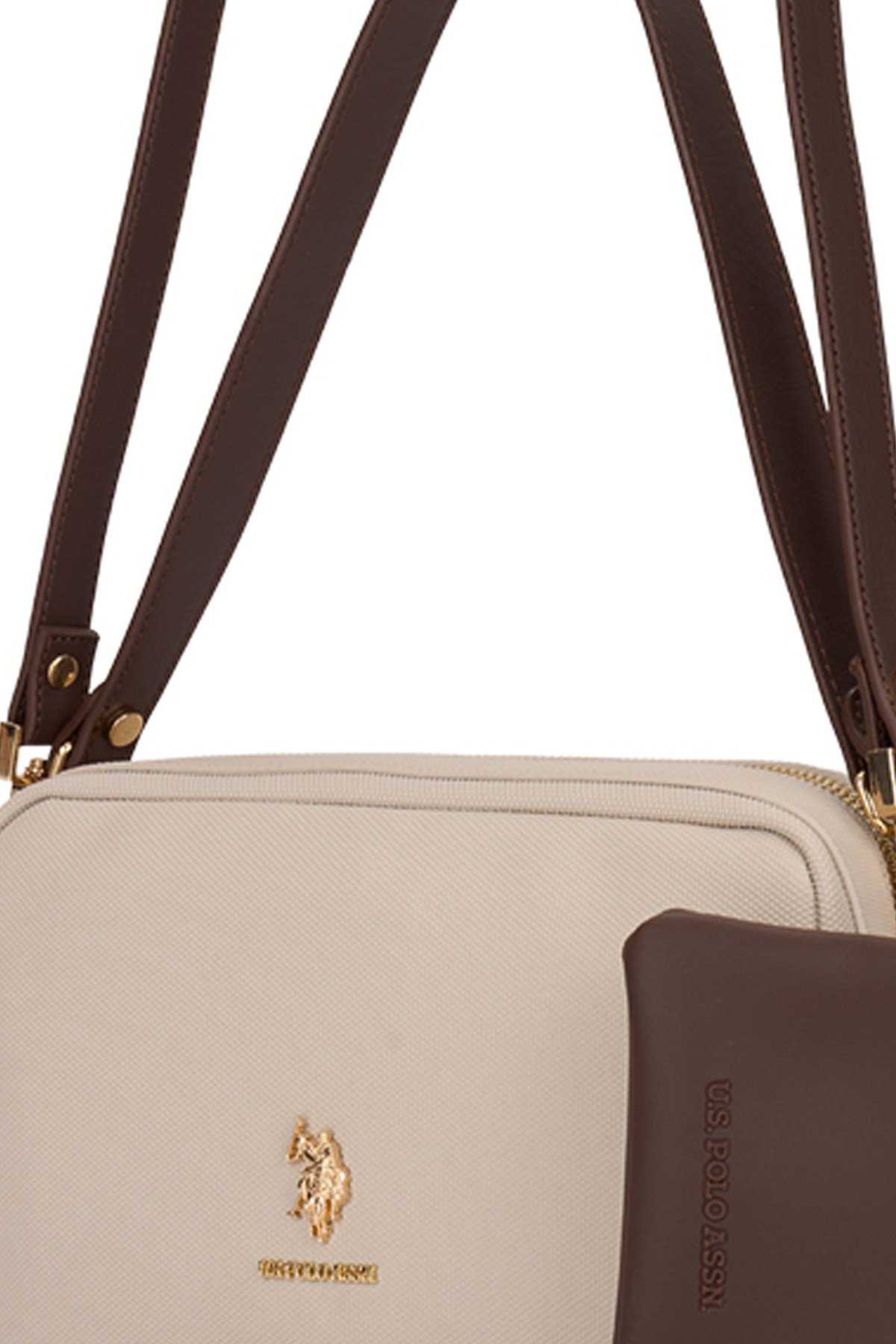 U.S. Polo Assn. Kadın Omuz Çantası Us26660 Taş-Kahve