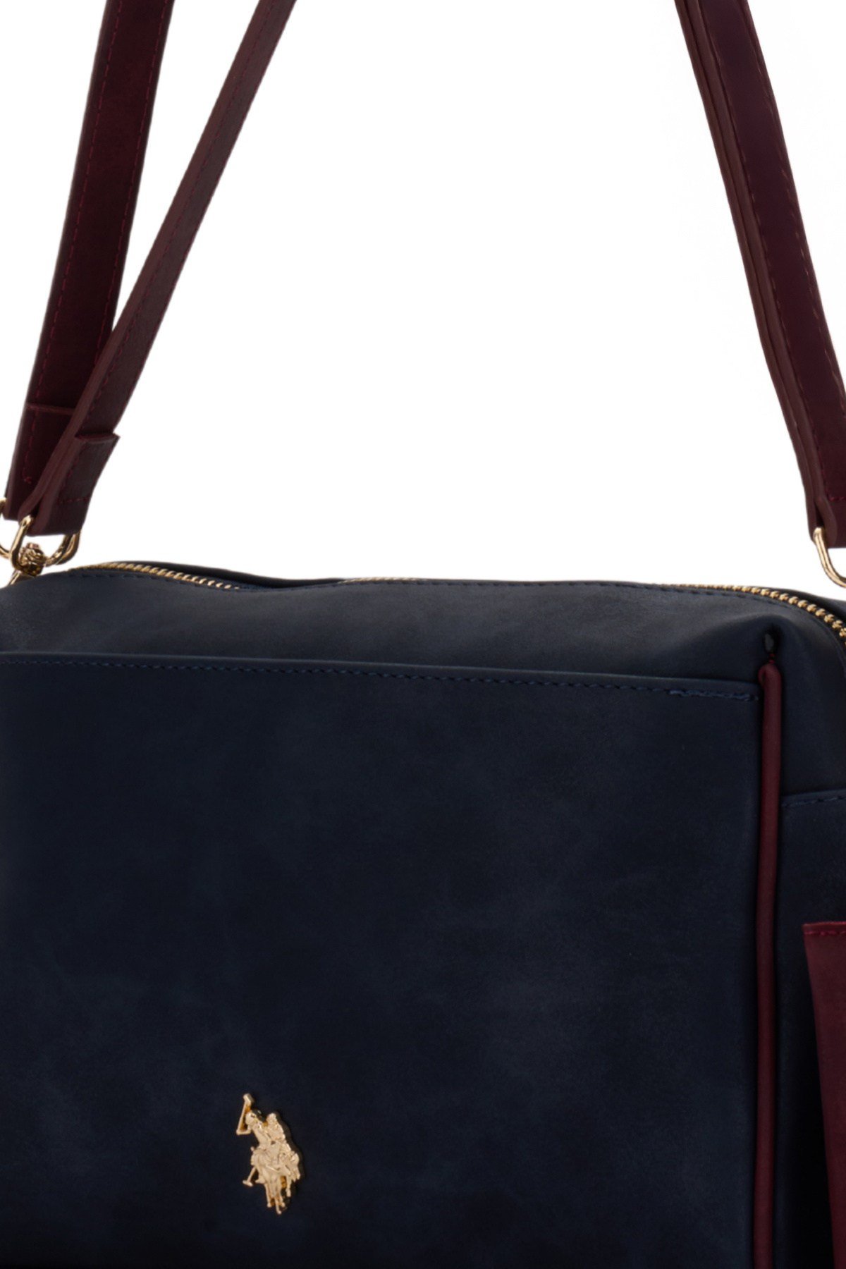 U.S. Polo Assn. Kadın Omuz Çantası Us26619 lacivert-Bordo