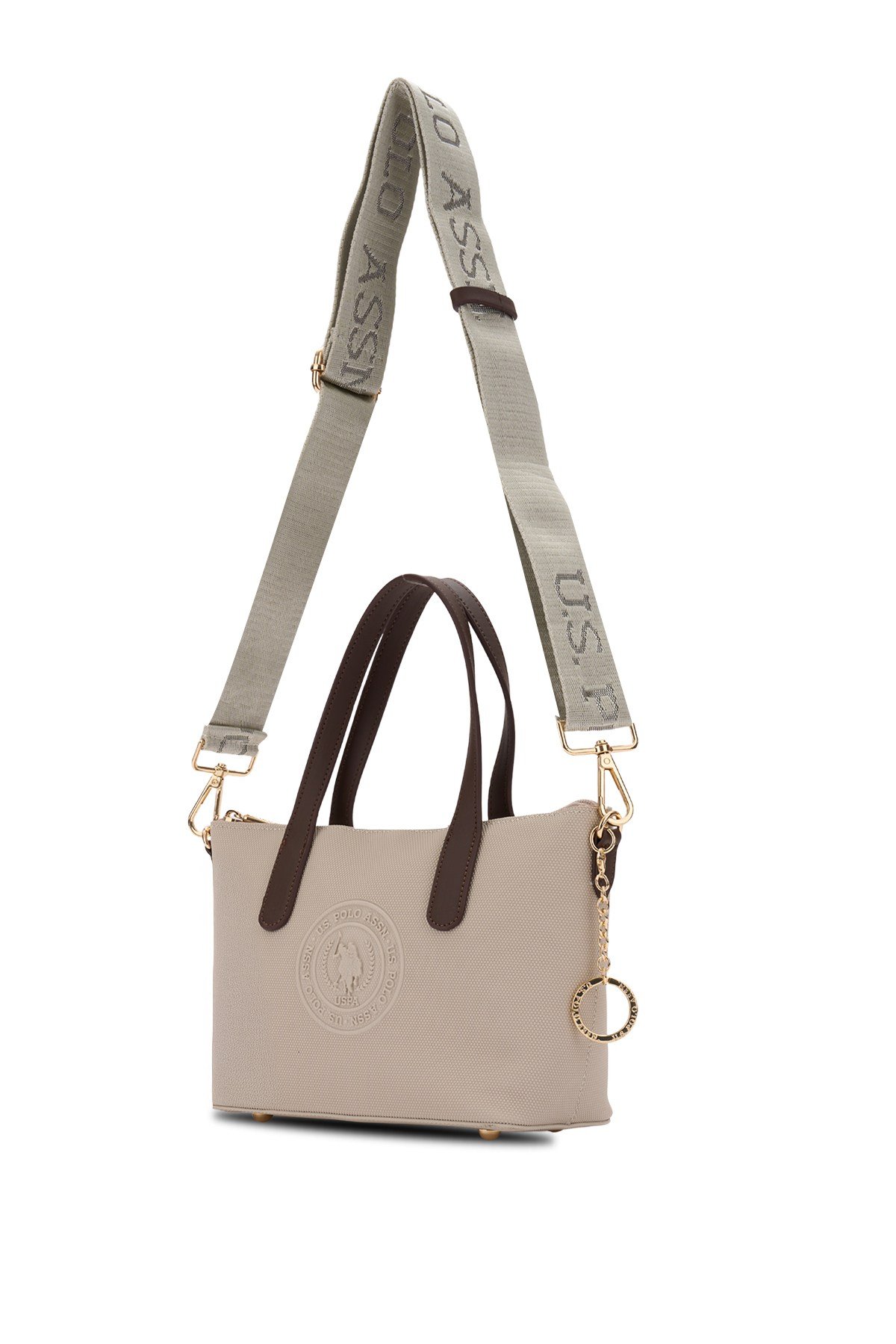 U.S. Polo Assn. Kadın Omuz Çantası Us26678 Taş-Kahve