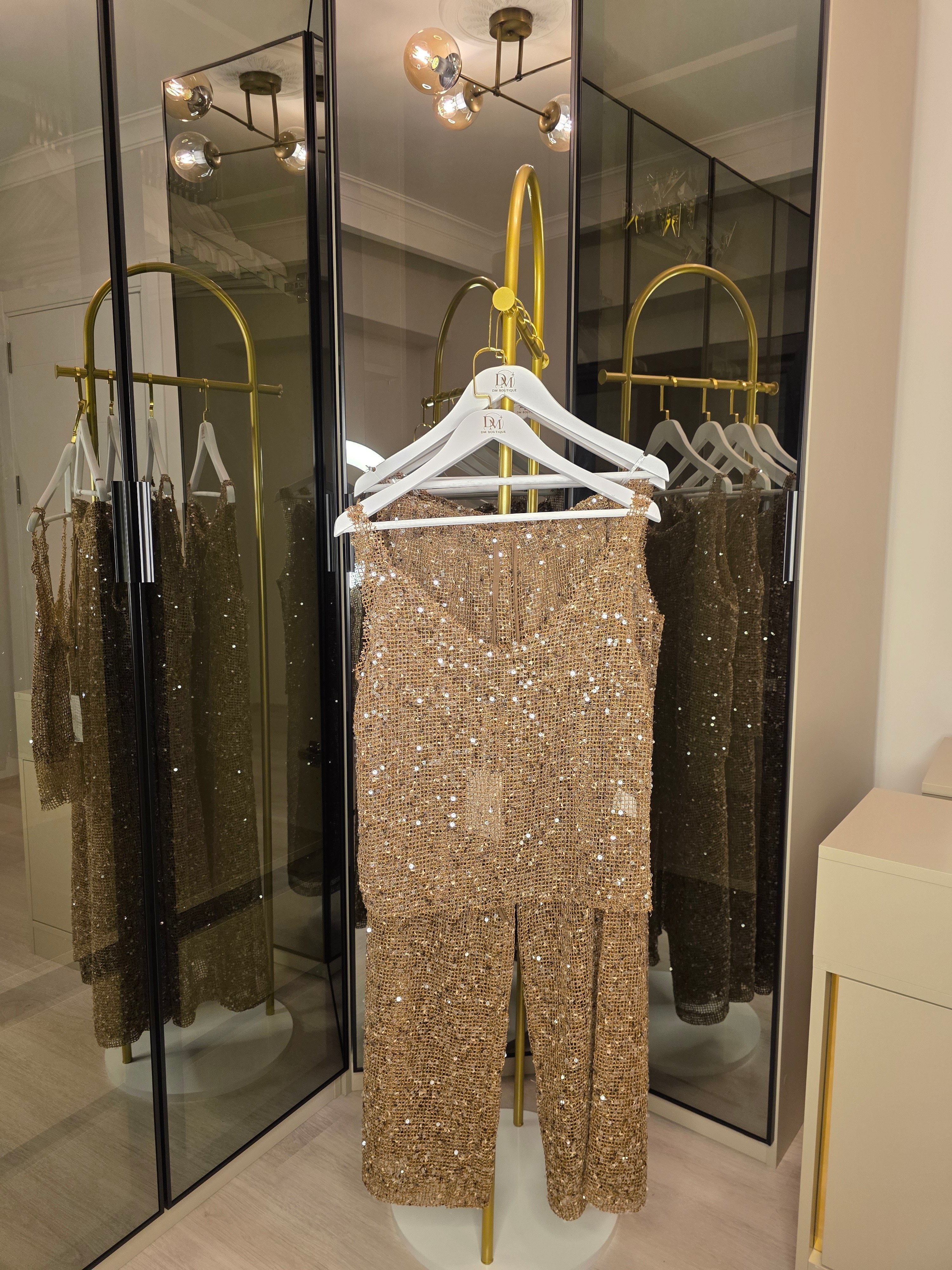 PULLU FİLE BLUZ&PANTOLON TAKIM