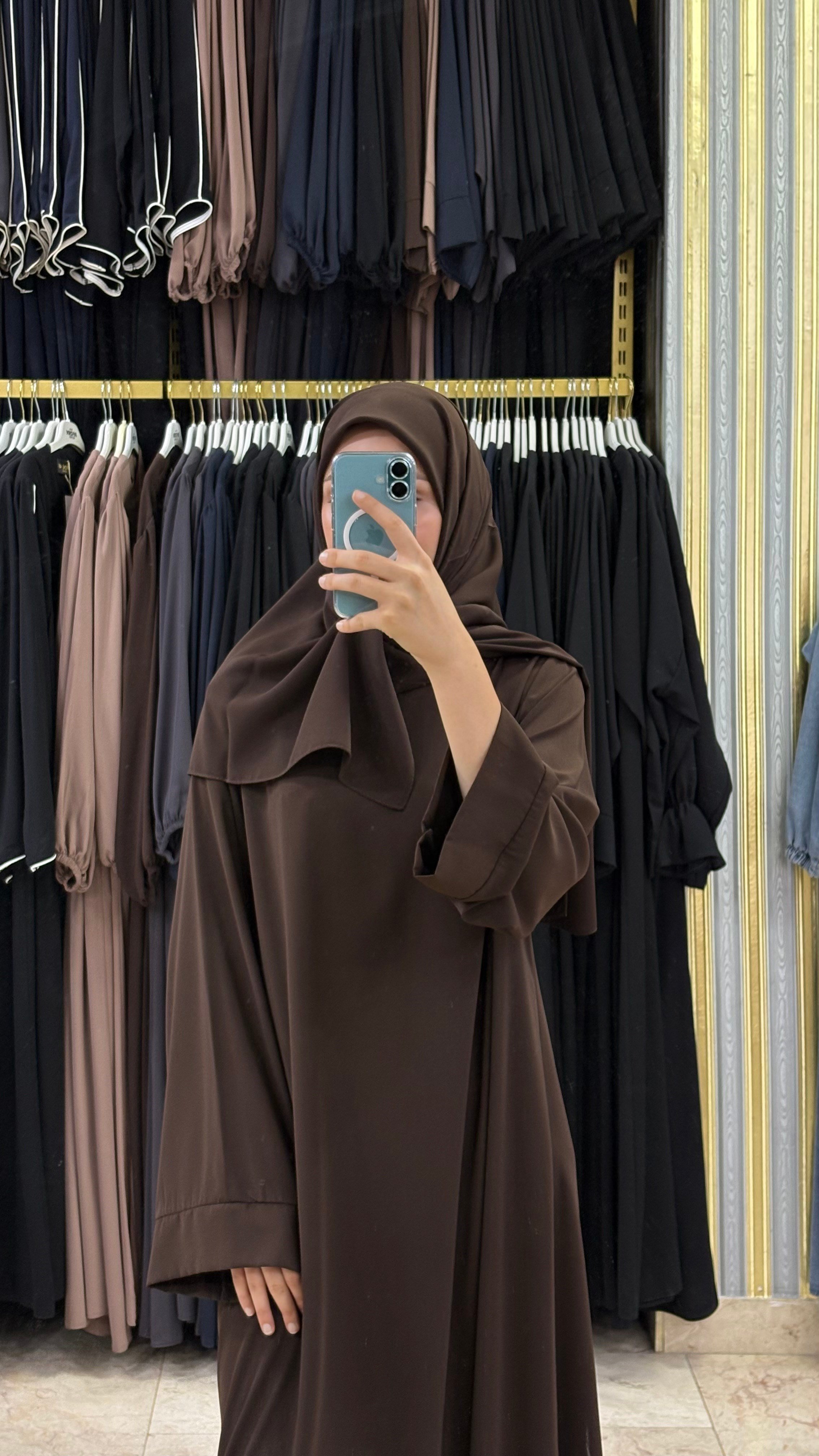 ABAYA ELBİSE KAHVE