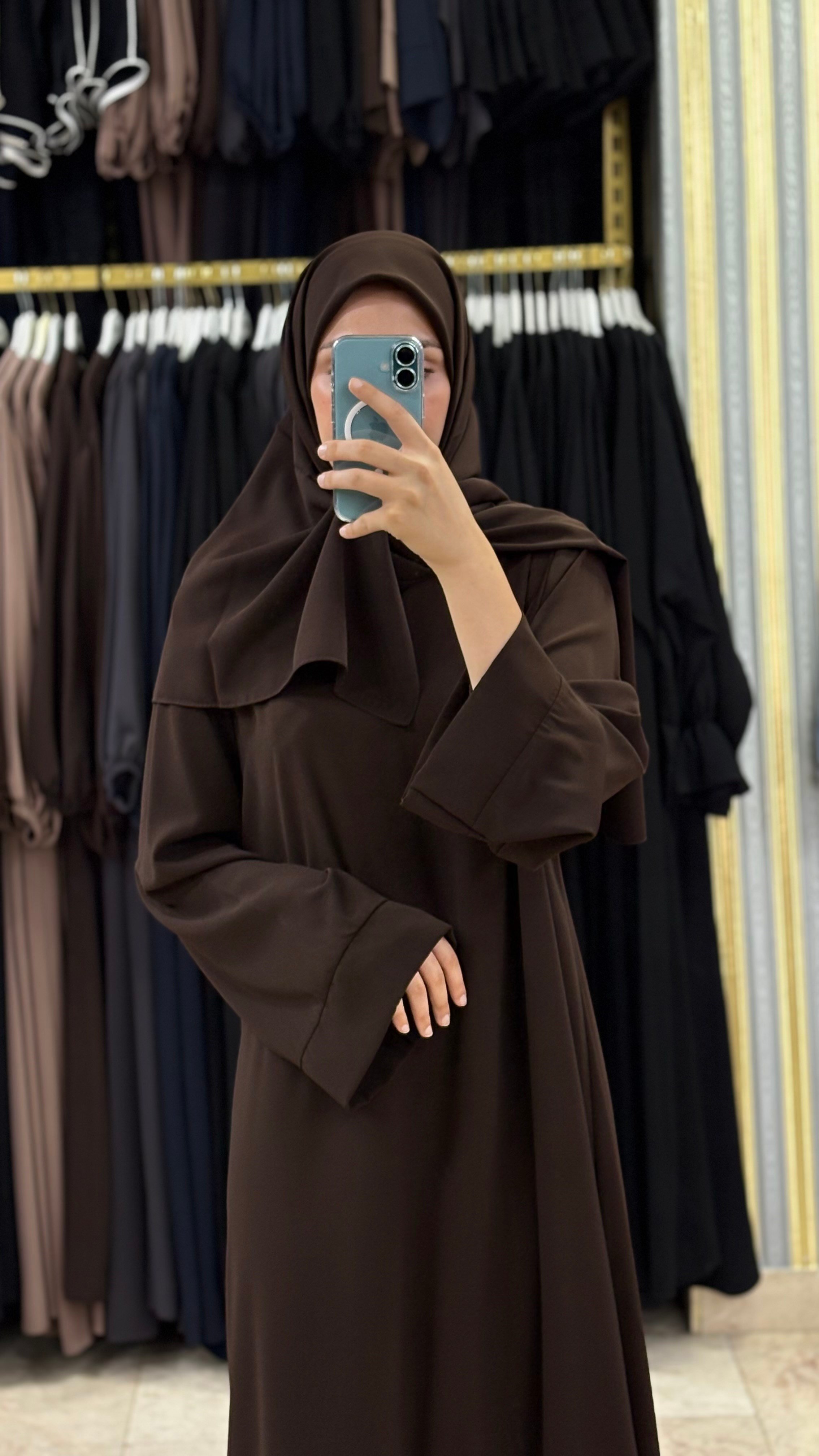 ABAYA ELBİSE KAHVE