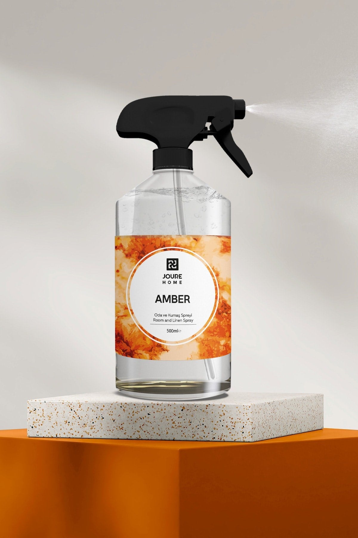 Amber Oda Ve Kumaş Sprayi- Kötü Koku Giderici, Hava Ferahlatıcı, Kalıcı 500 Ml