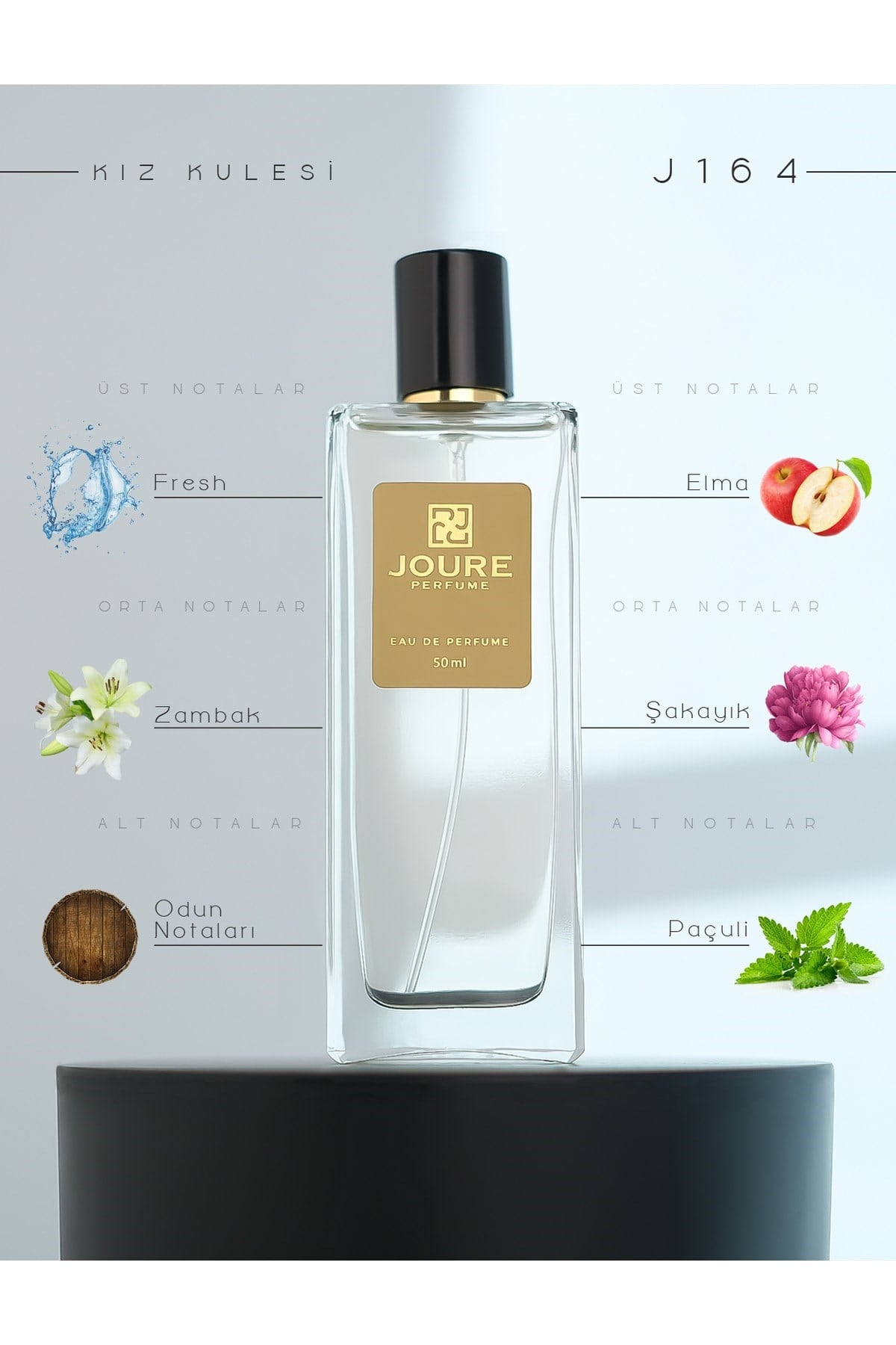 Çiçeksi Tatlı Meyveler Kokulu Kalıcı Kadın Parfüm 50 Ml Edp - Joure J164