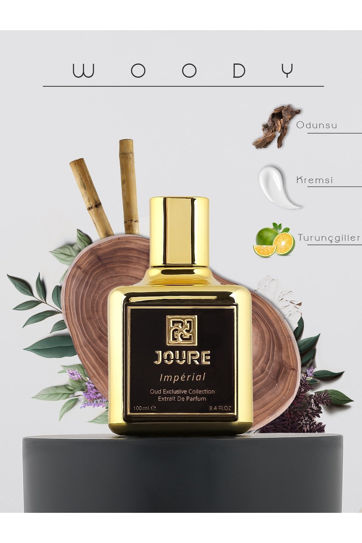 Imperial Pudralı Kremsi Odunsu Kokulu 100ml Kalıcı Extrait De Parfum Unisex Parfüm