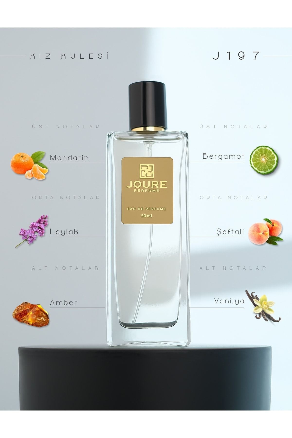 J97- Çiçeksi Meyveli Tatlı Kokulu Kalıcı Kadın Parfüm 50 ml Edp