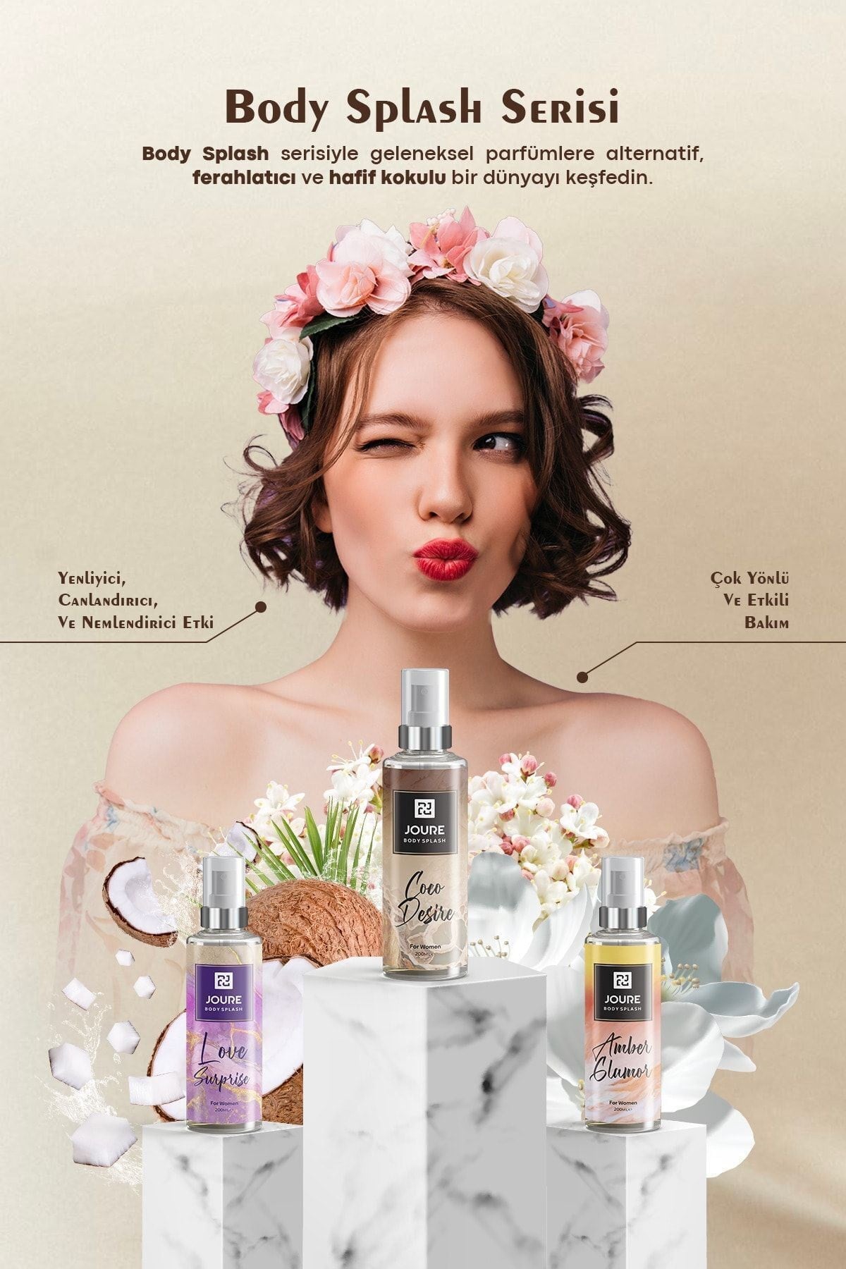 Kalıcı Coco Desire Kokusu Ve Nemlendirme Etkili Kadın Vücut Spreyi 200 ml