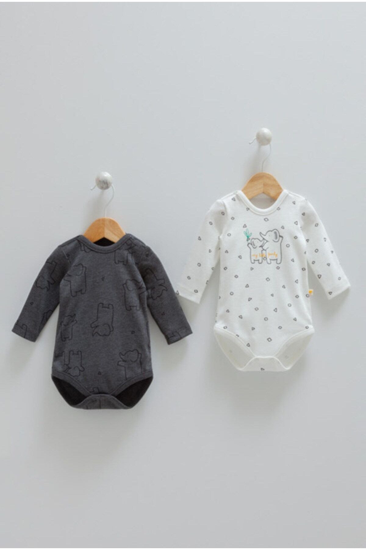 %100 Pamuk Body ERKEK BEBEK (FÜME)
