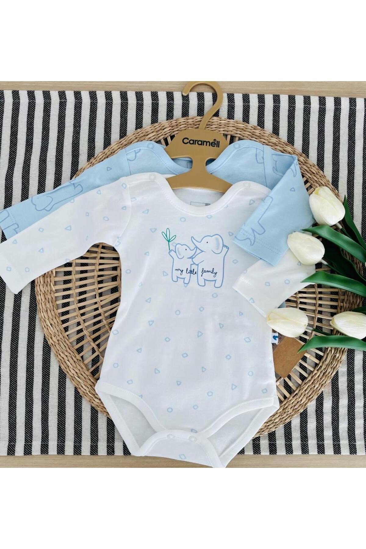 %100 Pamuk Body ERKEK BEBEK (MAVİ)