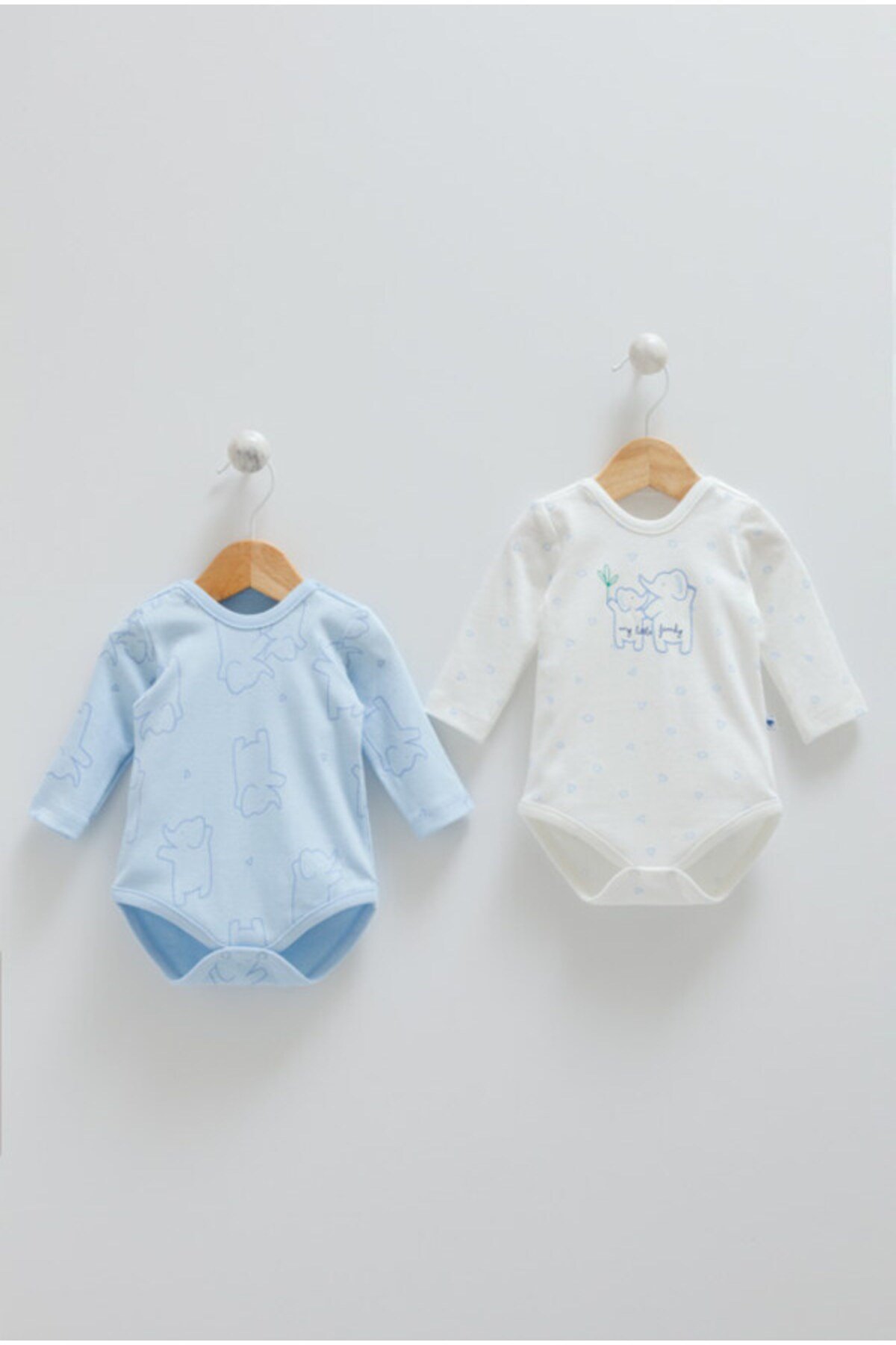 %100 Pamuk Body ERKEK BEBEK (MAVİ)
