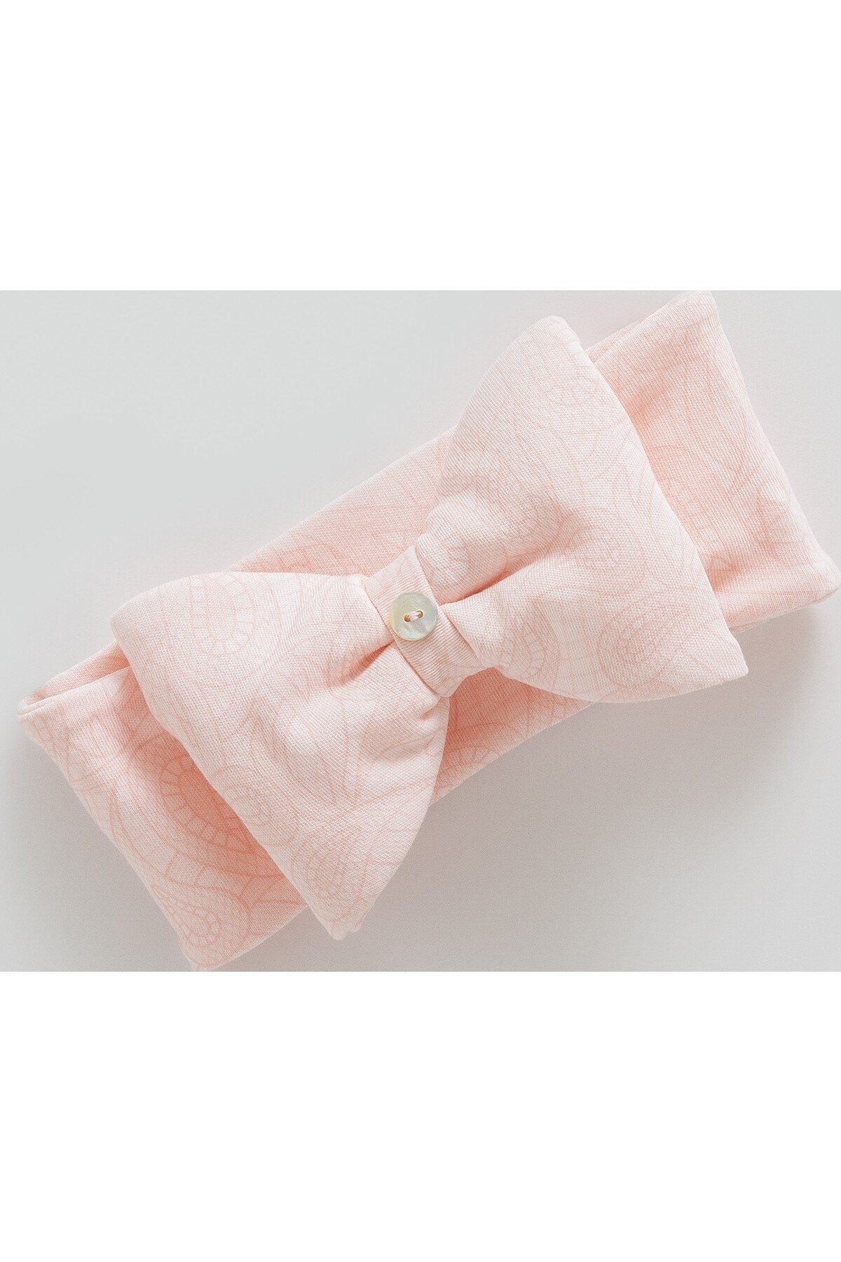 %100 Pamuk Kız Bebek Fiyonk Detaylı Saç Bandı Bandana (1-24 ay arası)