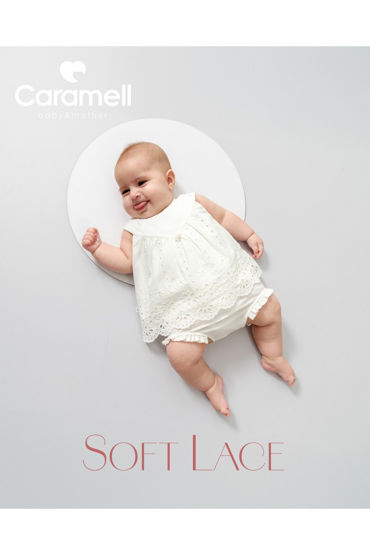 %100 Pamuk Kız Bebek Yazlık İkili Takım Ekru Fisto İşlemeli