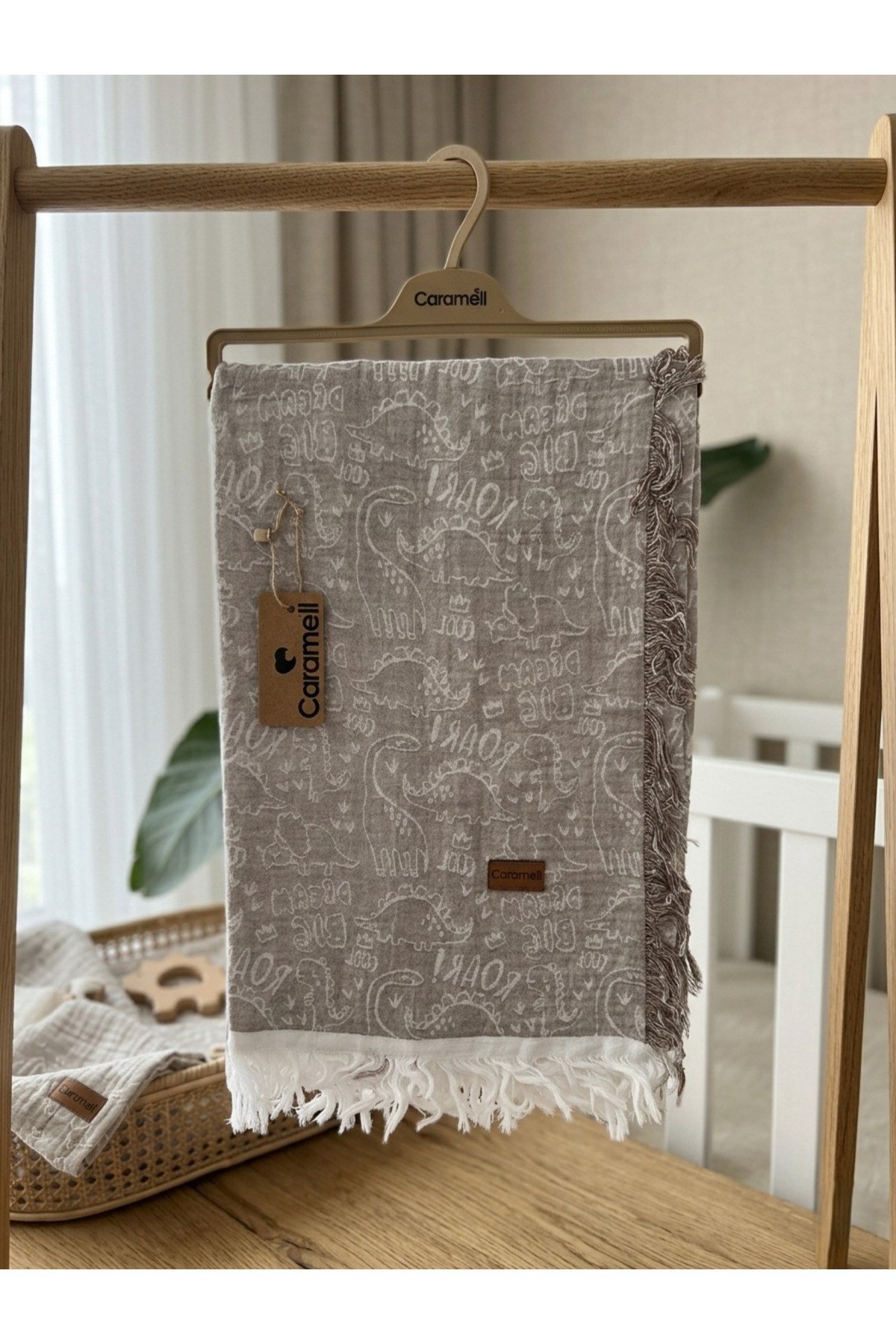 %100 Pamuk Müslin Bebek Battaniyesi Hassas Ciltler İçin 120x120