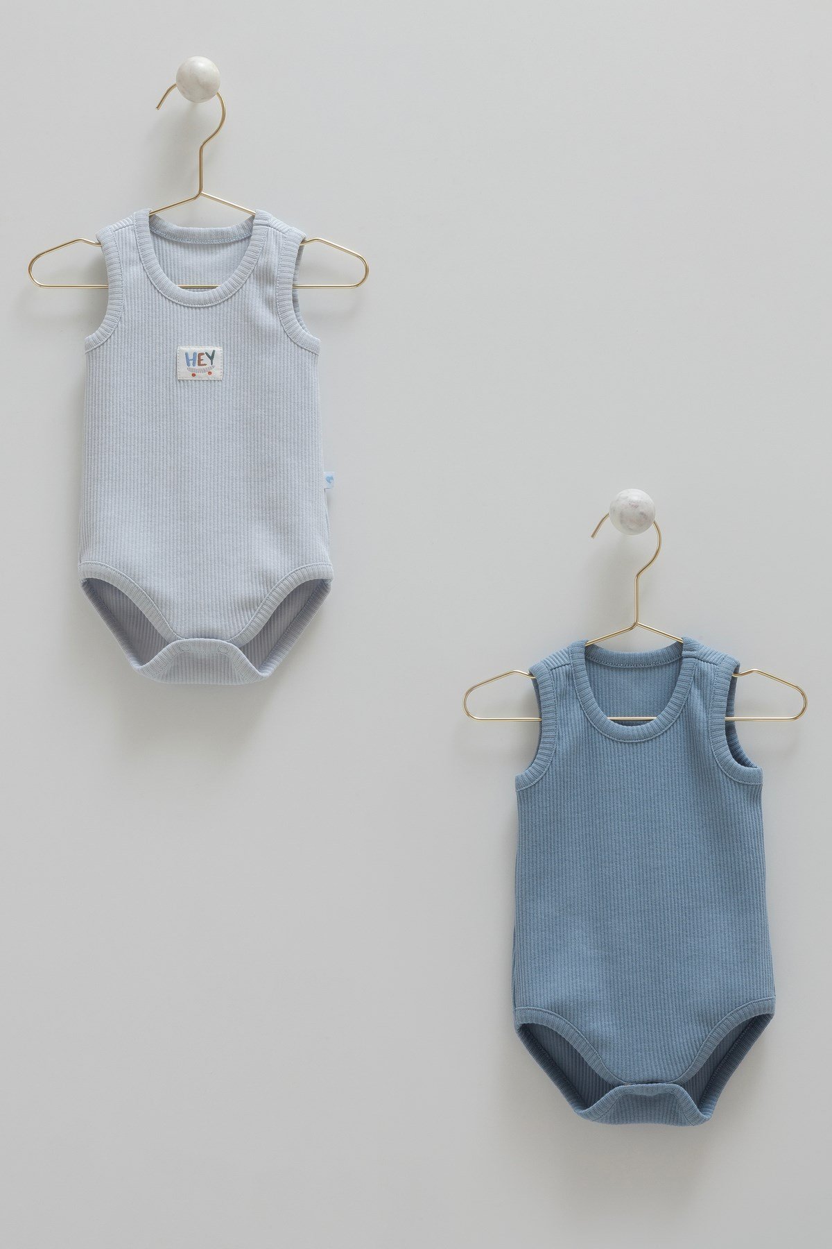2'li Basic Kaşkorse Erkek Bebek Body Seti