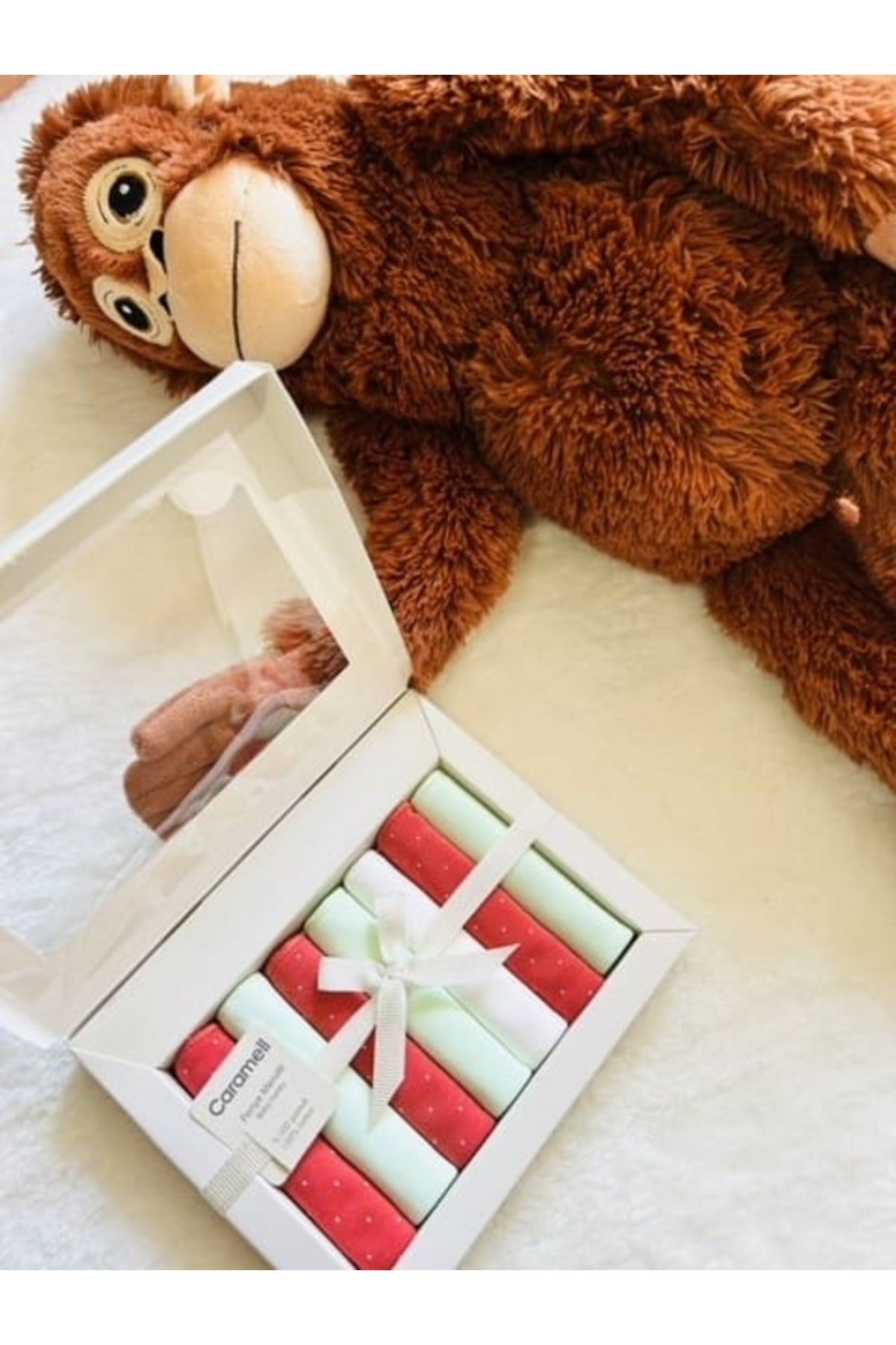 7'li Bebe Ağız Mendili-kiremt