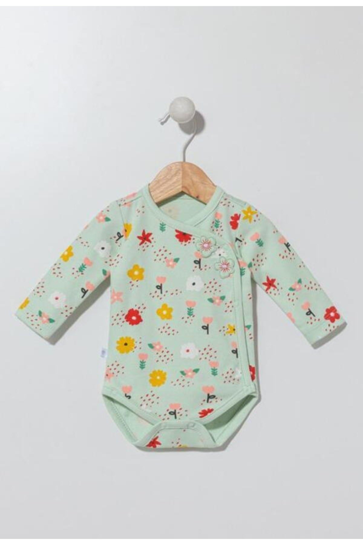 Bebek Body Daisy Tlup Kız Çocuk Çiçek Desenli