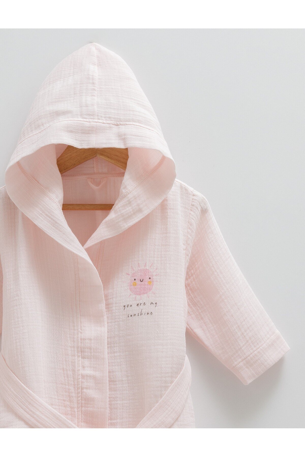 BEBEK BORNOZU  %100 ORGANİK PAMUK MÜSLİN KUMAŞ 1-2 YAŞ ARASI