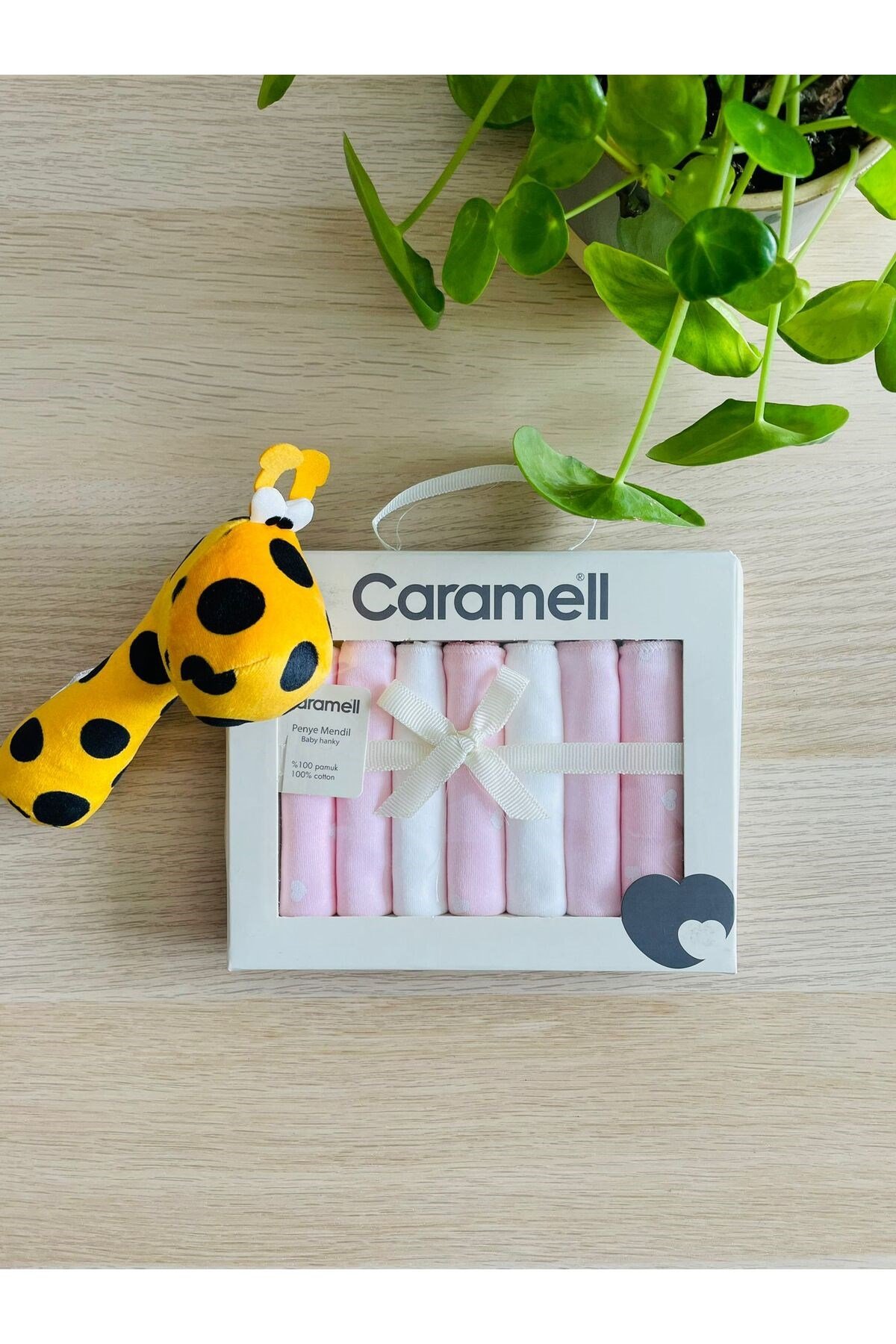 Bebek Mendili 7Lİ %100 Pamuk Penye ( PEMBE 7 Lİ )