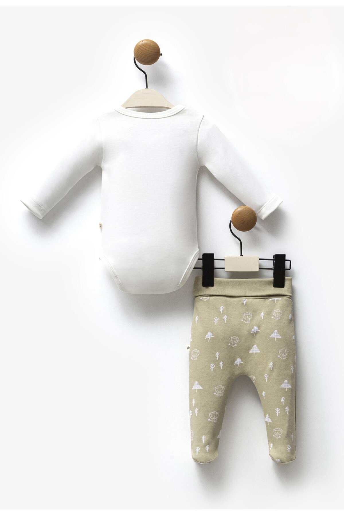 BEBEK TAKIMI KRUVAZE BODY VE PANTOLON %100 PAMUK
