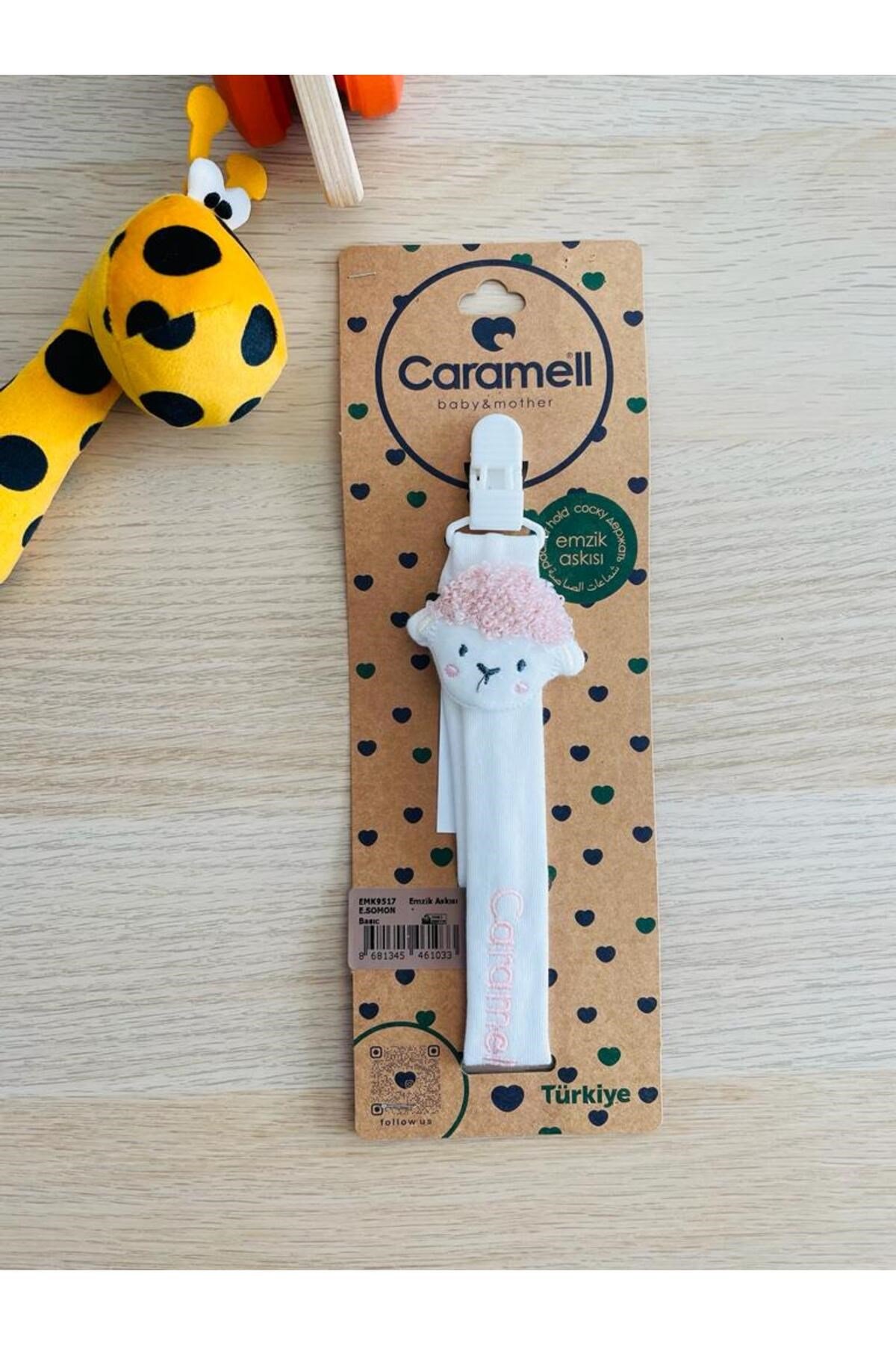 Desenli Çıngıraklı Emzik Askısı (SOMON)