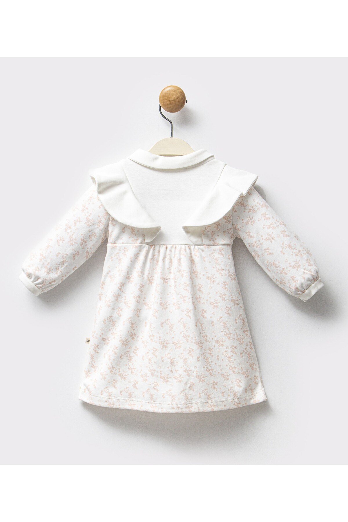 KIZ BEBEK ELBİSE %100 PAMUK DESENLİ