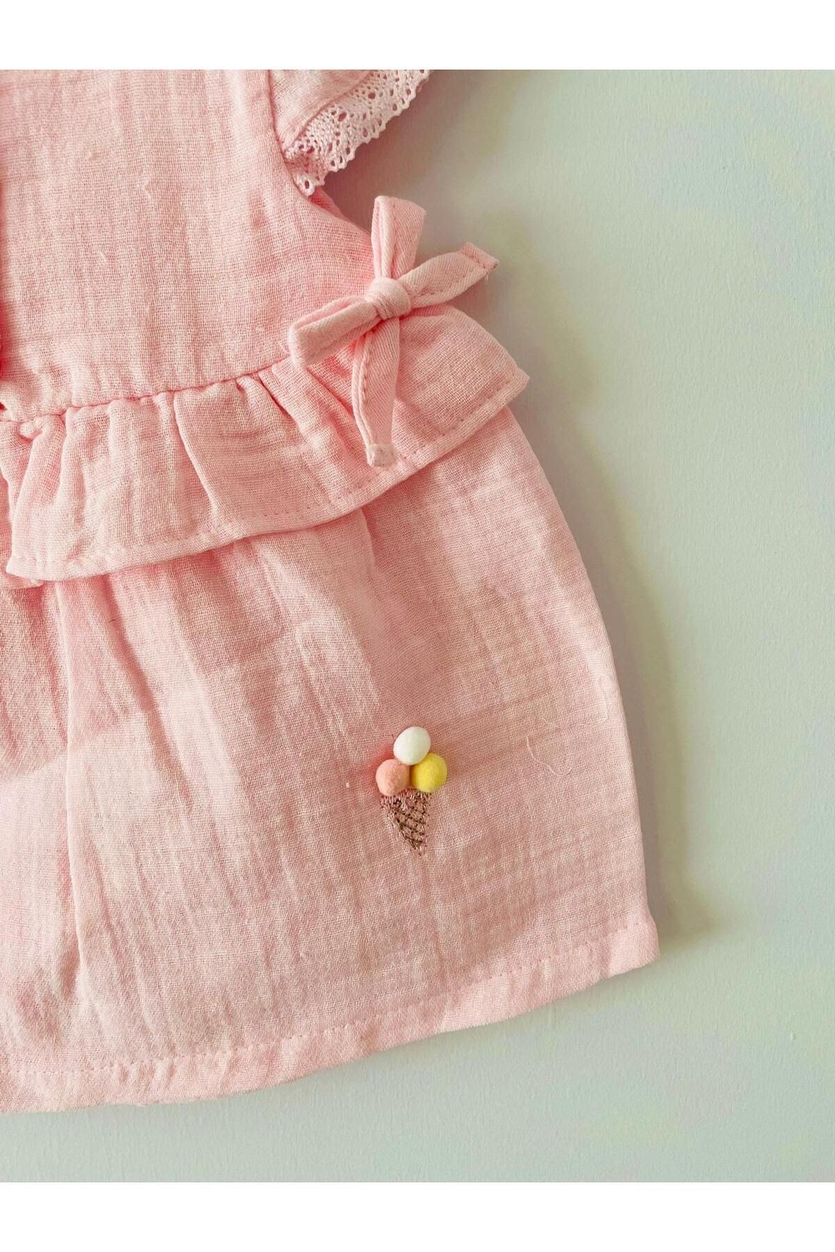 Soft Girl Elbise Pembe