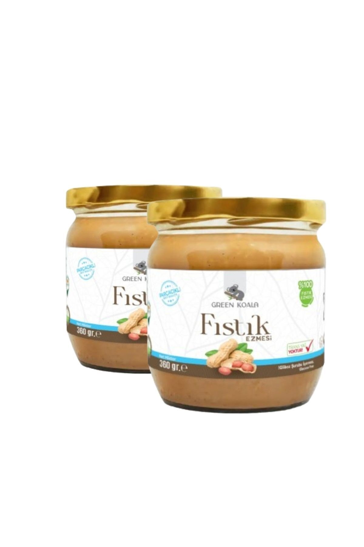 %100 Fıstık Ezmesi 360 gr 2 Adet