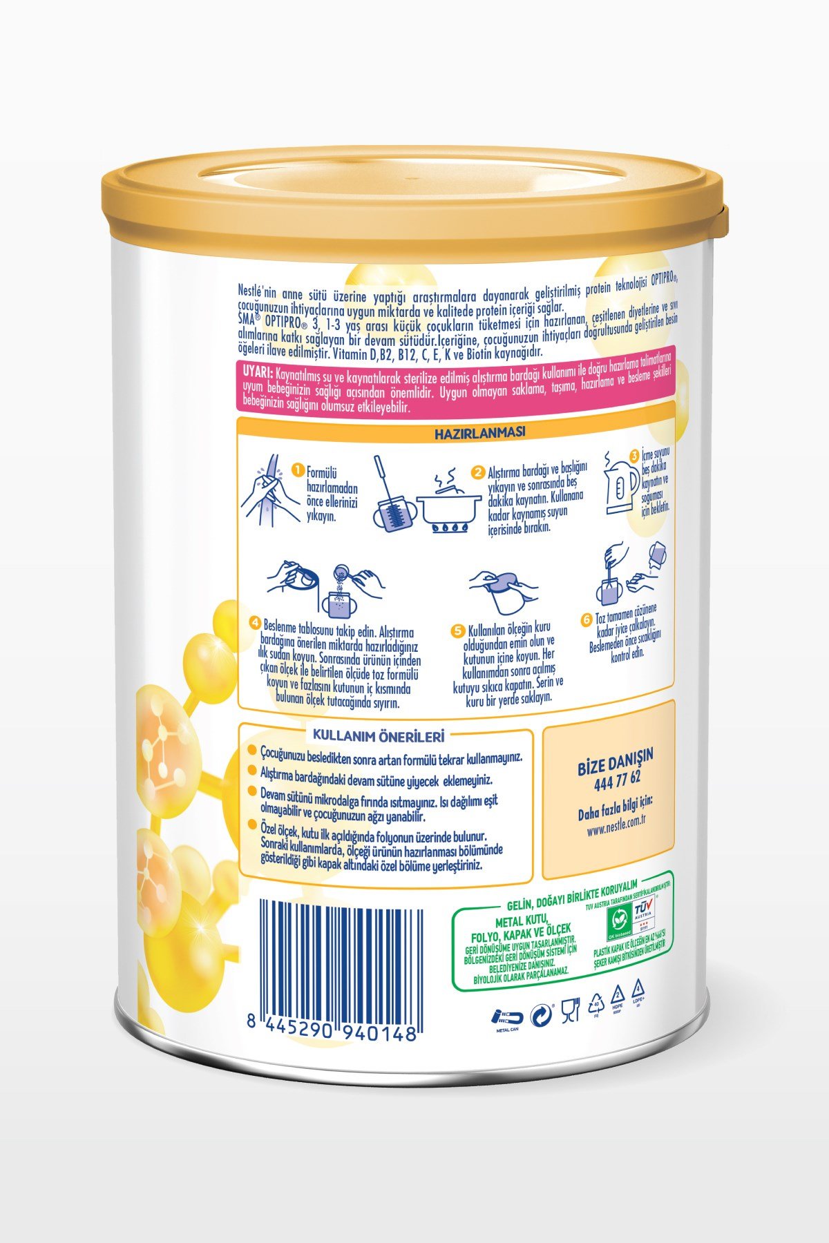 3 Optipro Probiyotik Devam Sütü 800 gr X 3 Adet