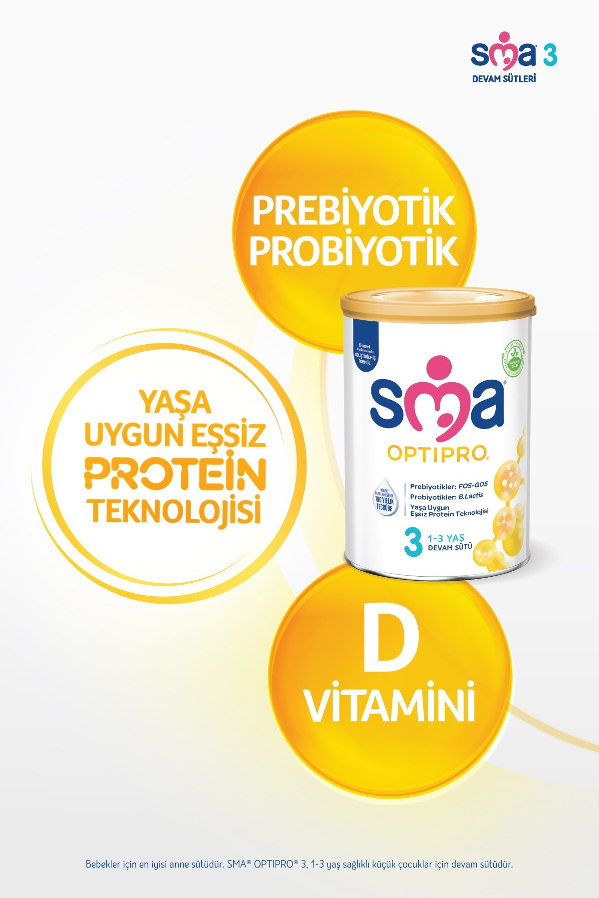 3 Optipro Probiyotik Devam Sütü 800 gr X 3 Adet