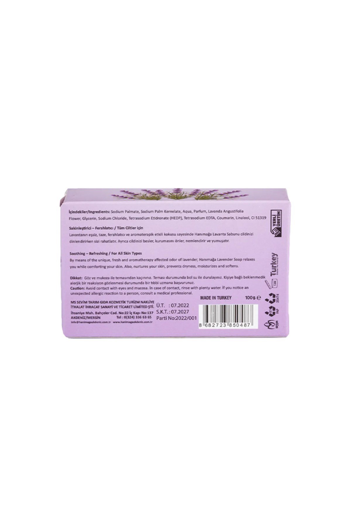 Akdeniz Lavanta Sabunu 100 Gr