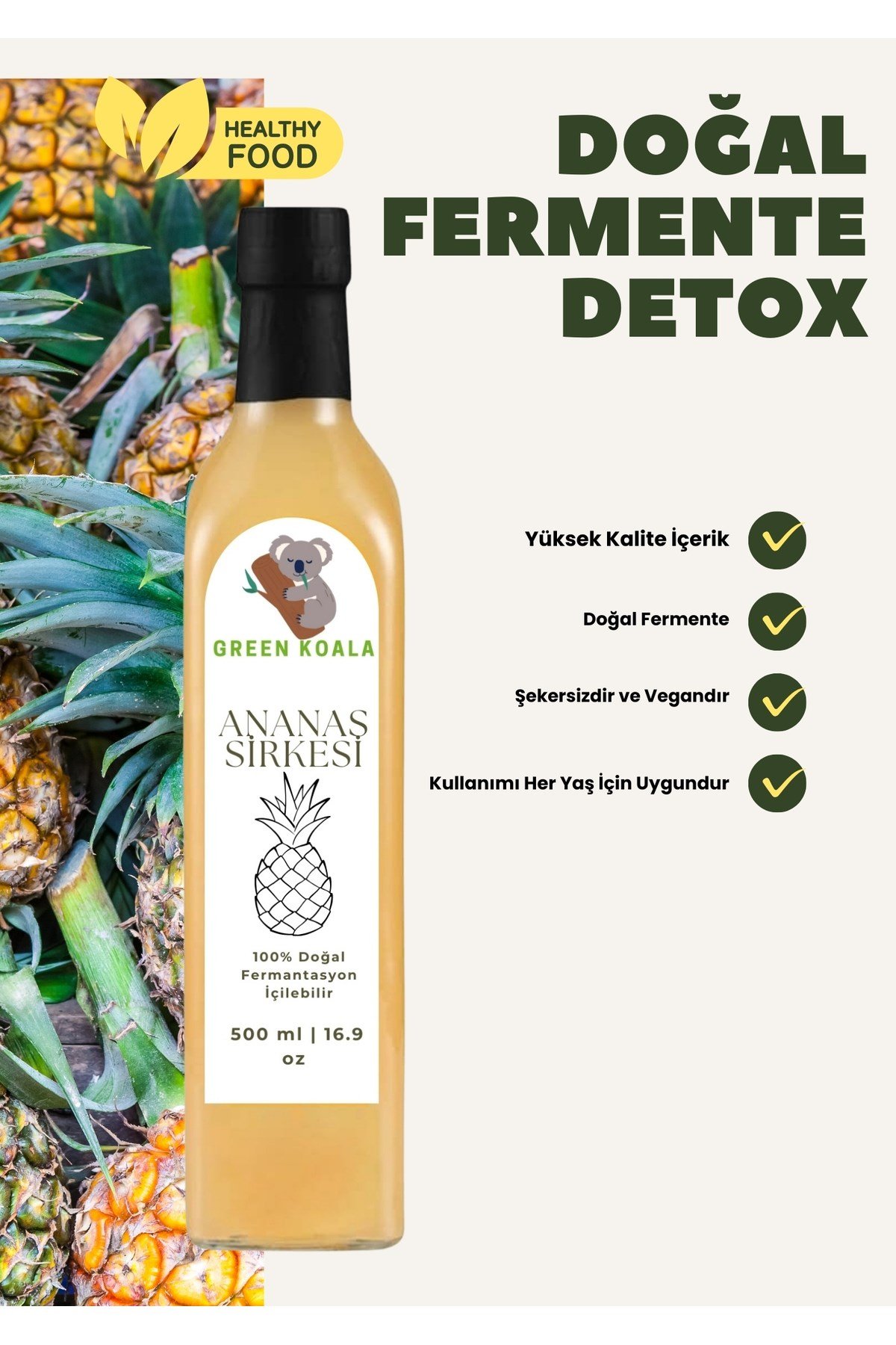Ananas Sirkesi 500 ml
