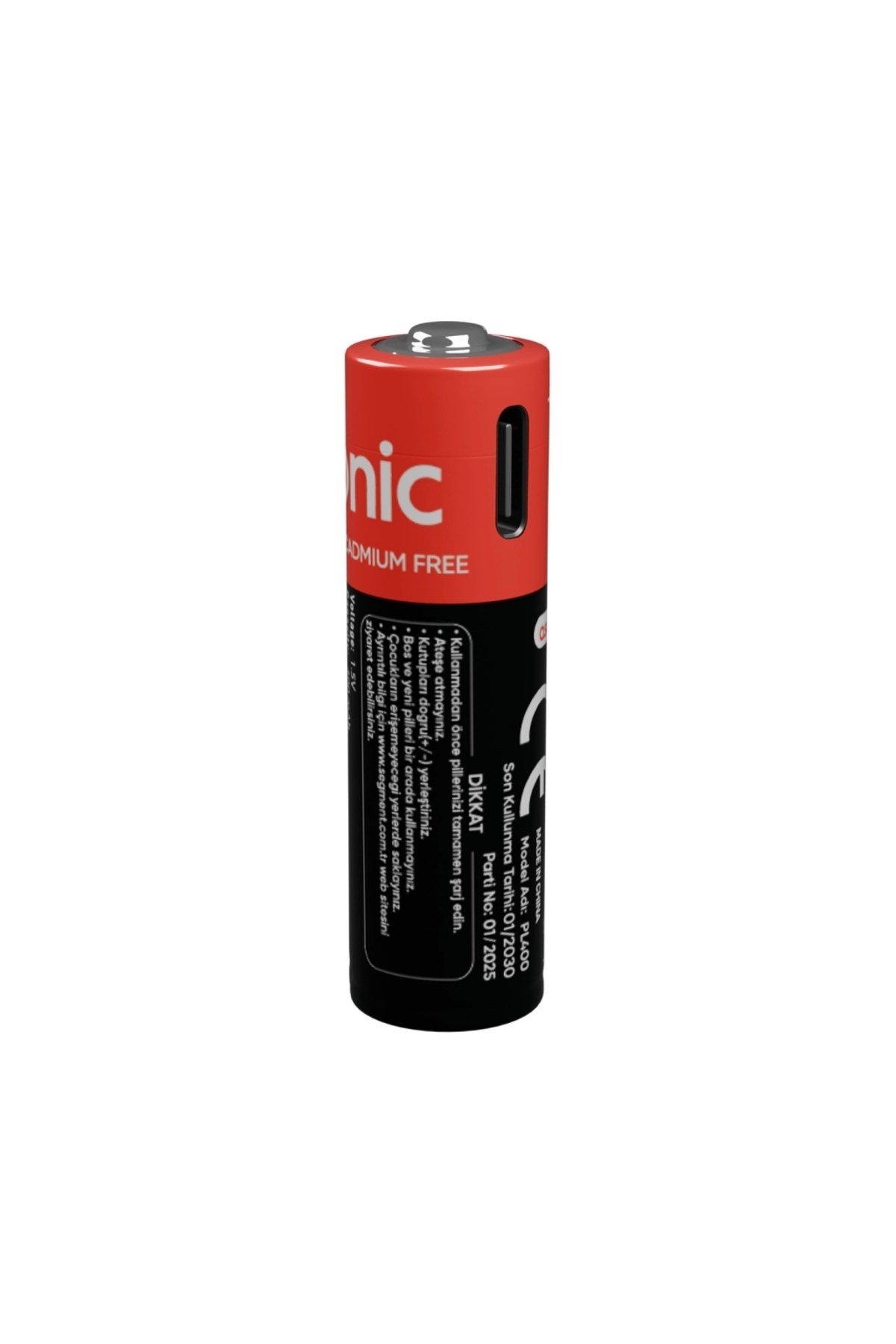 Asonıc Pl400, Aaa, Şarjlı Pil, 1.5volt, 400mah/750mwh, Type-c İle Kolay Şarj, 2 Li Paket (usb To Ty