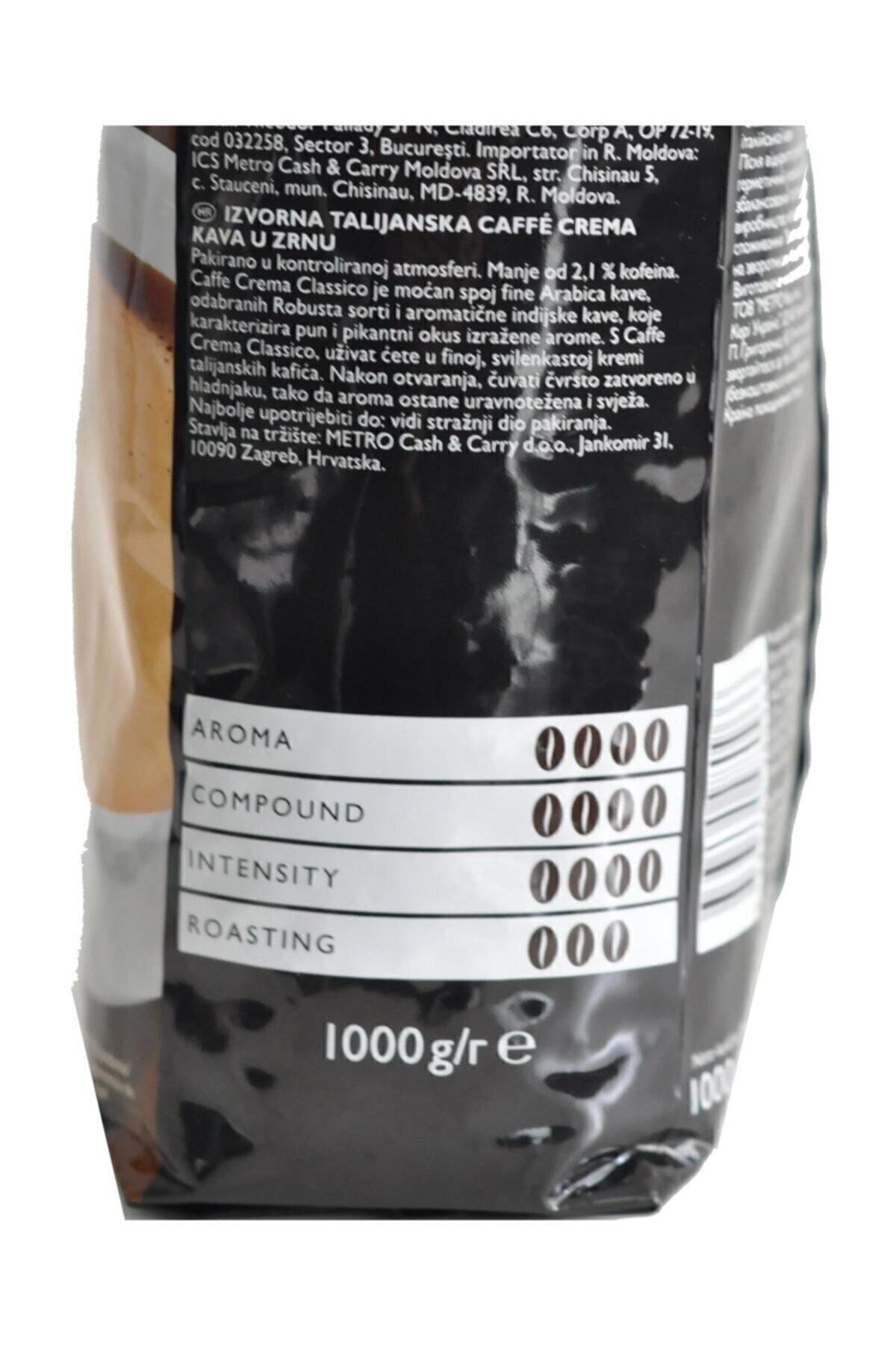 Caffe Crema Classico Çekirdek Kahve 1 Kg