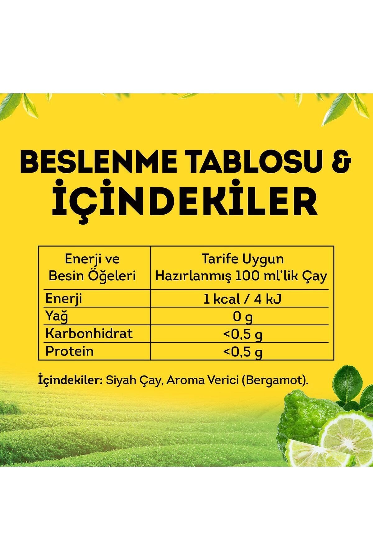 Doğu Karadeniz Bergamot Aromalı Dökme Çay 1000 gr X 3 Adet