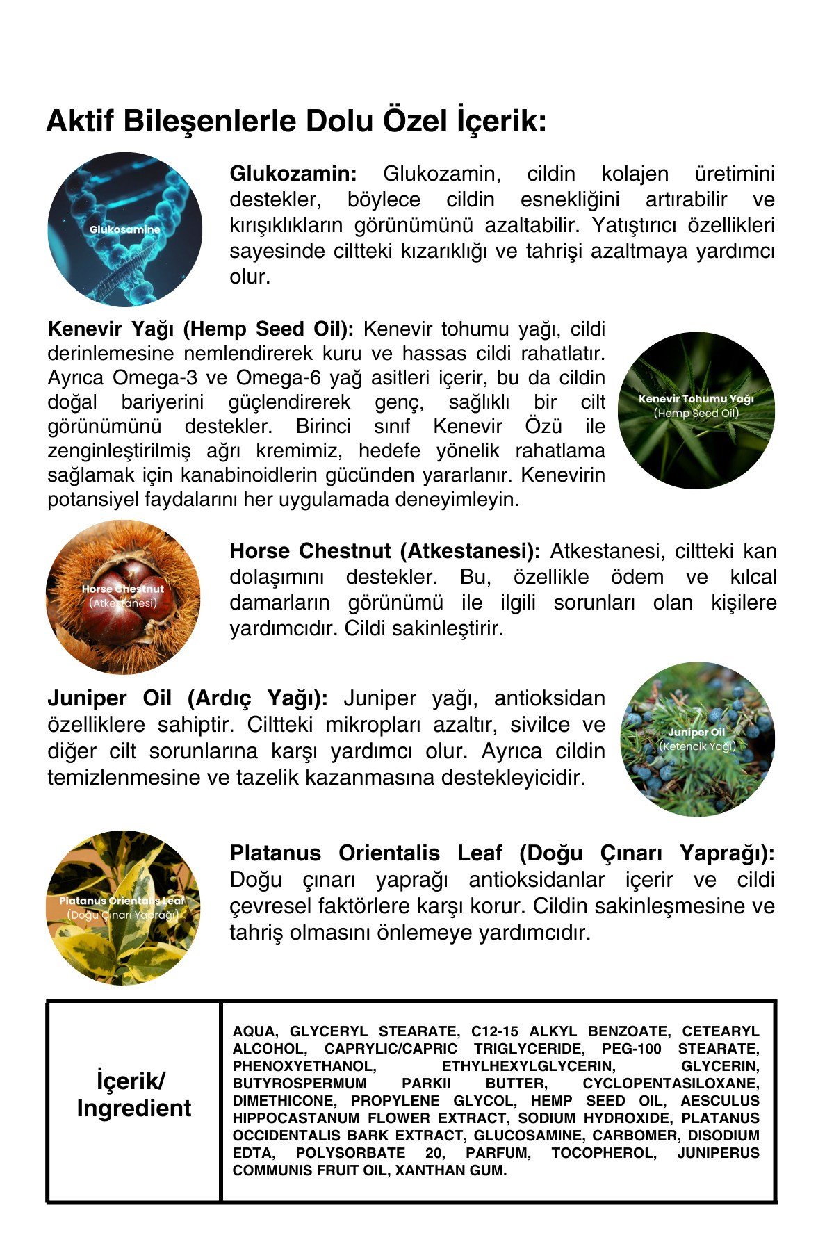 KENEVİR MASAJ KREMİ