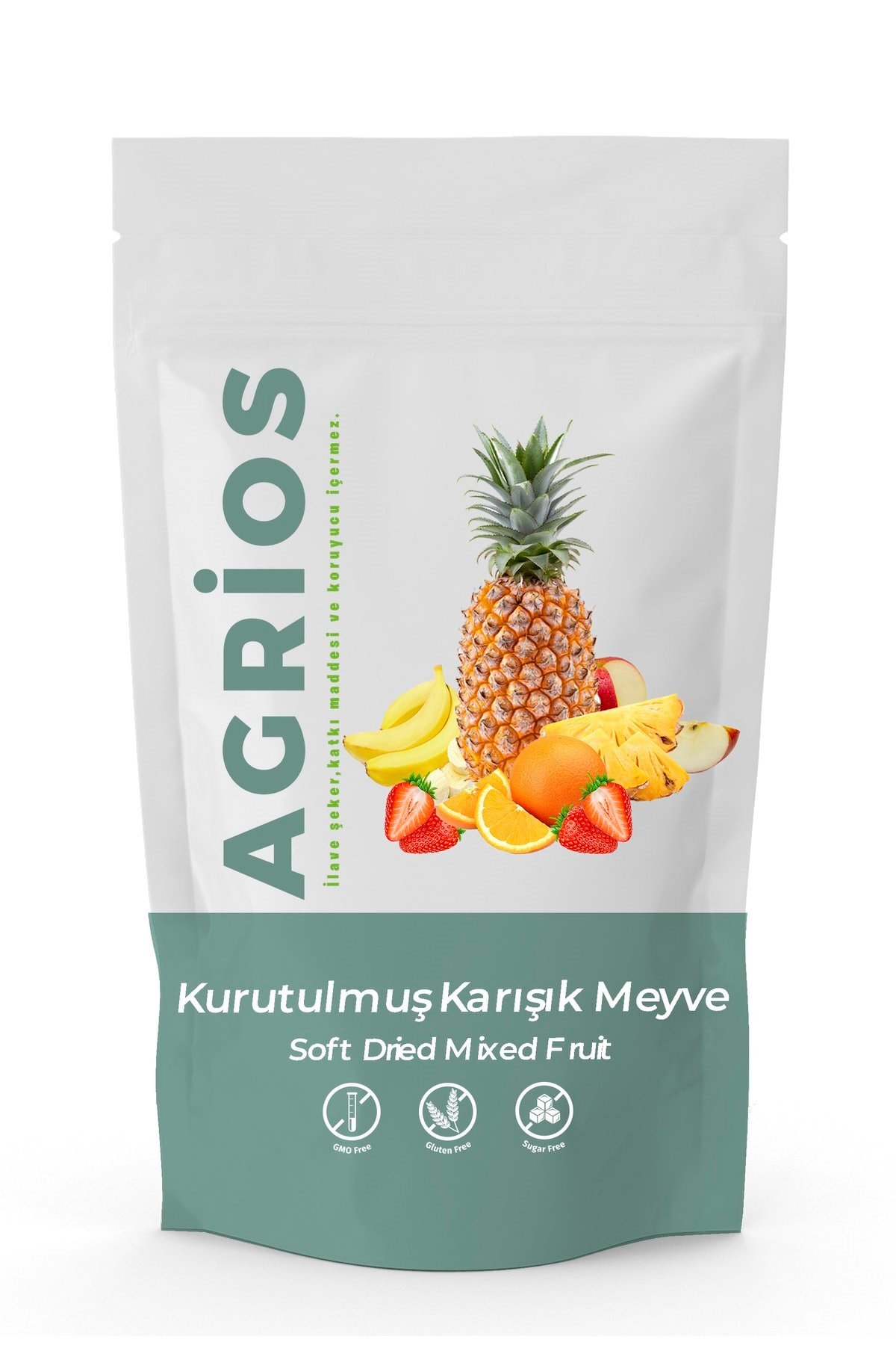 Kurutulmuş Karışık Meyve Dilimleri 100gr (çilek , Ananas , Portakal , Muz , Elma )