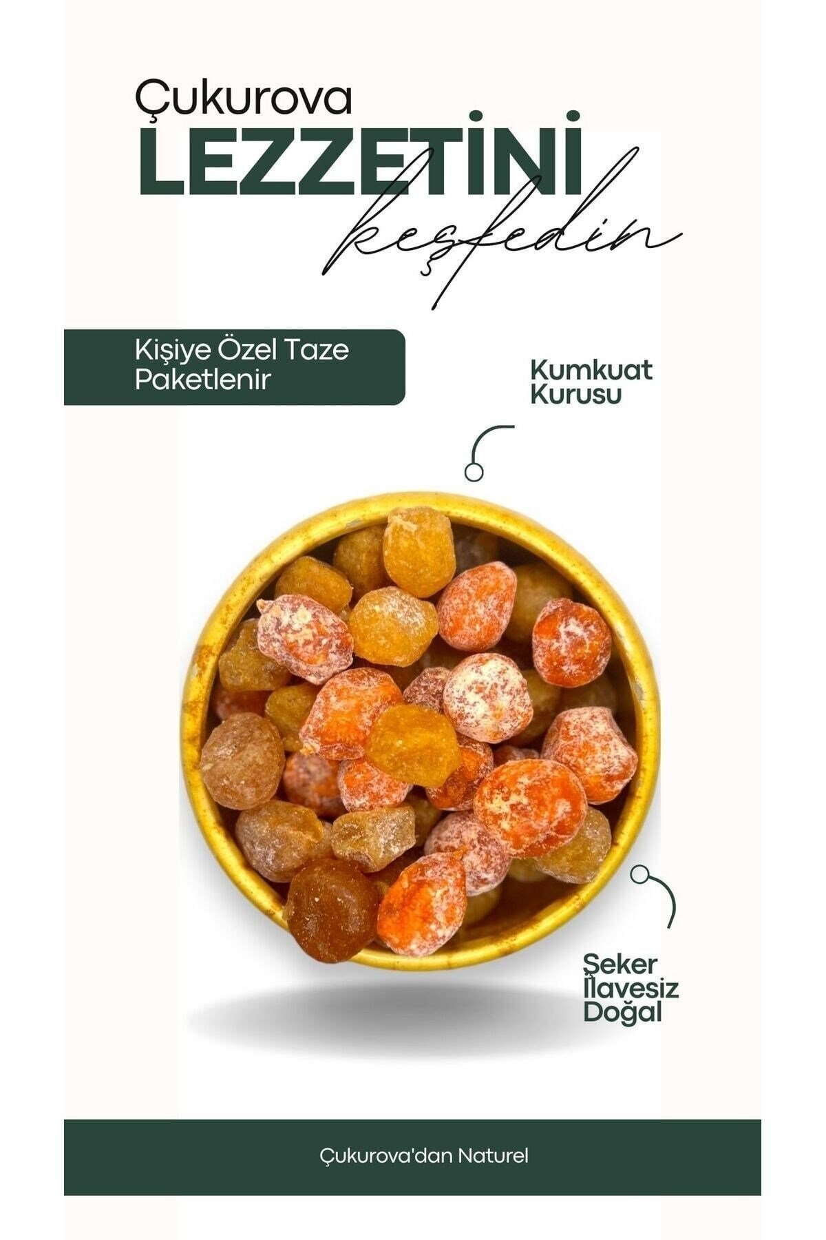 Kurutulmuş Kumkuat Doğal Deluxe Yeni Mahsul 100 Gr