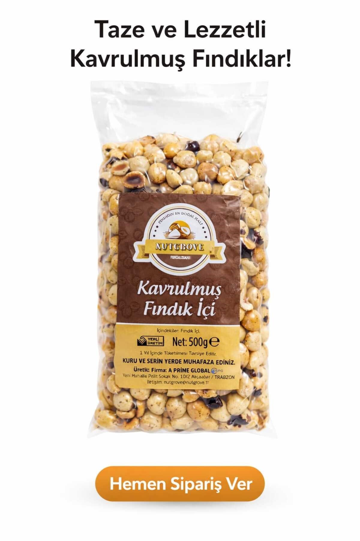 NutGrove Taze Kavrulmuş Iç Fındık 500 gr