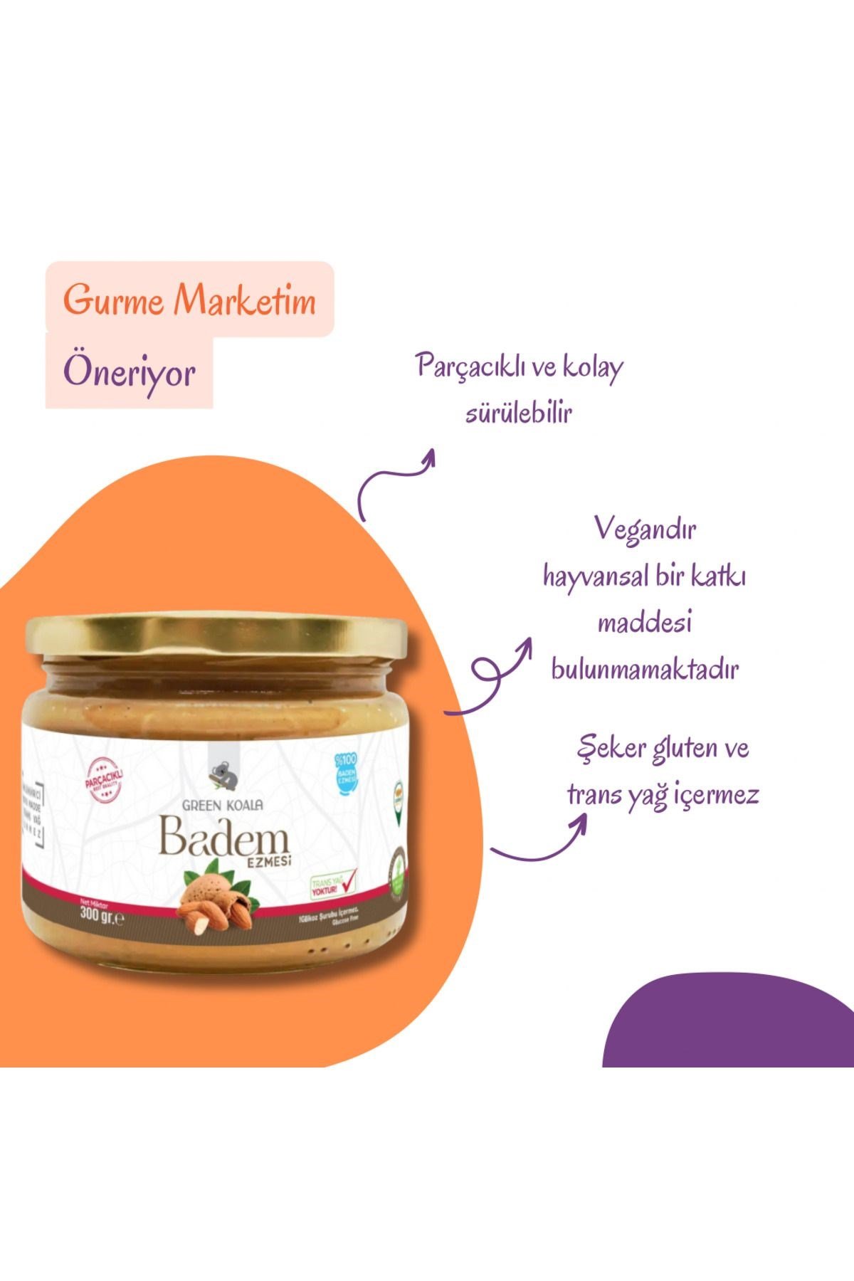 Parçacıklı Badem Ezmesi 300 Gr
